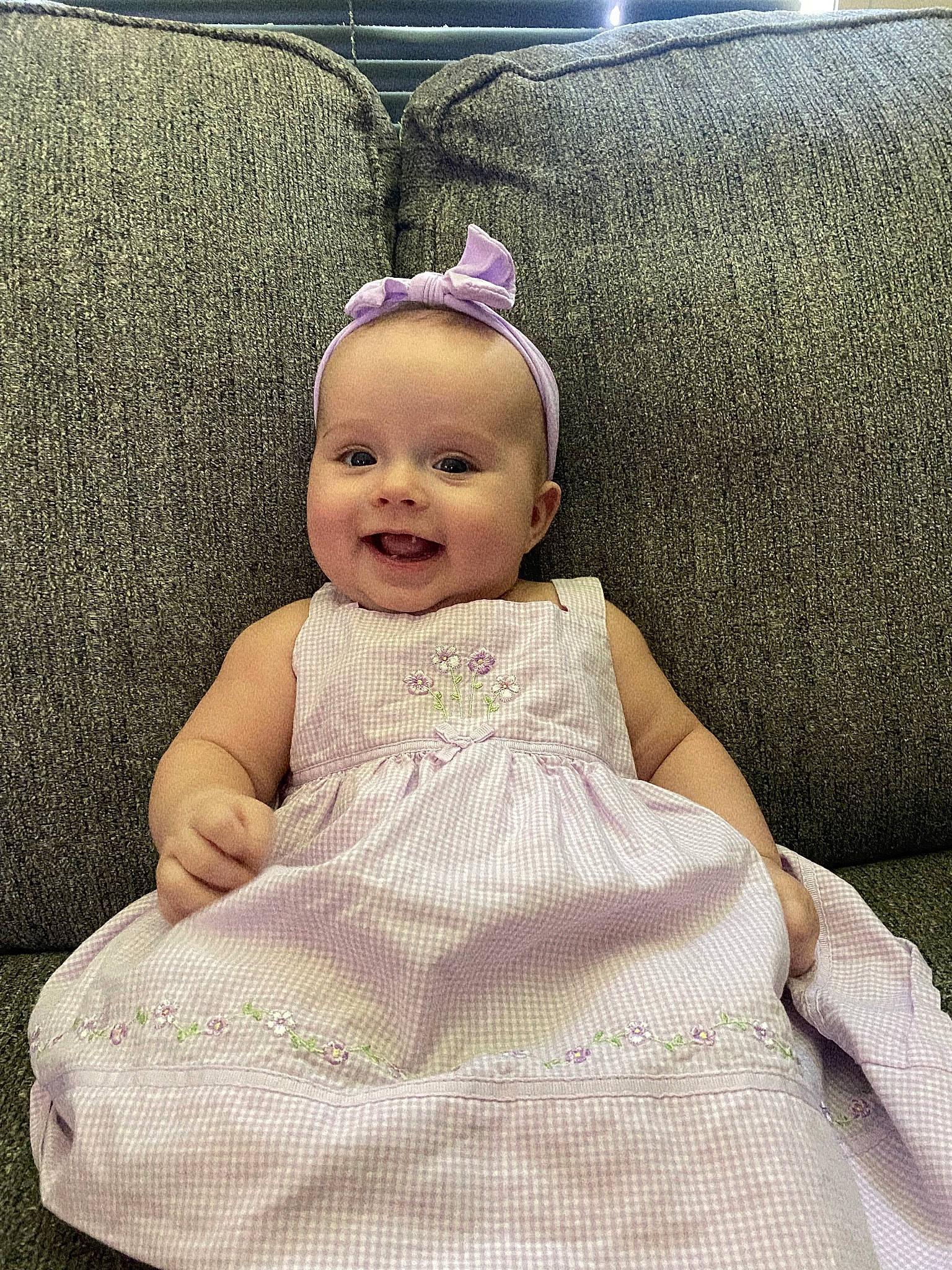 Aulani joined the competition — help win amazing prizes! baby, baby_toddler_clothing, bridal_accessory, cap, child, comfort, costume_hat, eye, face, hair_accessory, happy, head, headgear, headpiece, joy, linens, person, pink, skin, smile