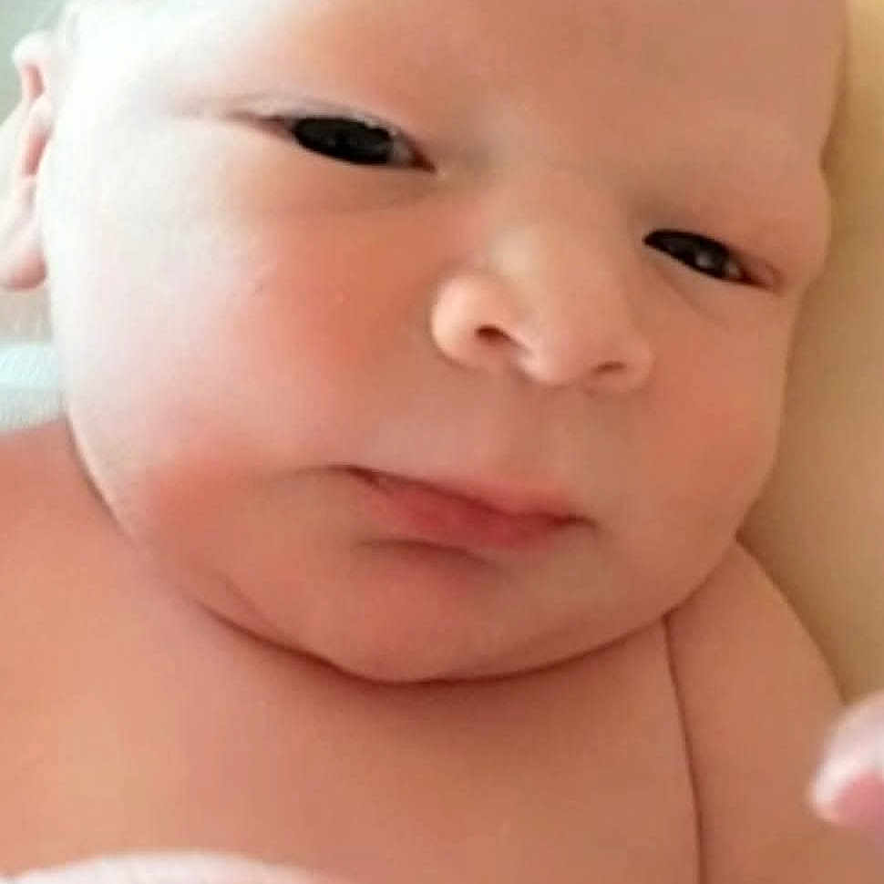 Adam joined the competition — help win amazing prizes! baby, bodypart, face, finger, hand, happy, head, newborn, person, photography, portrait, smile