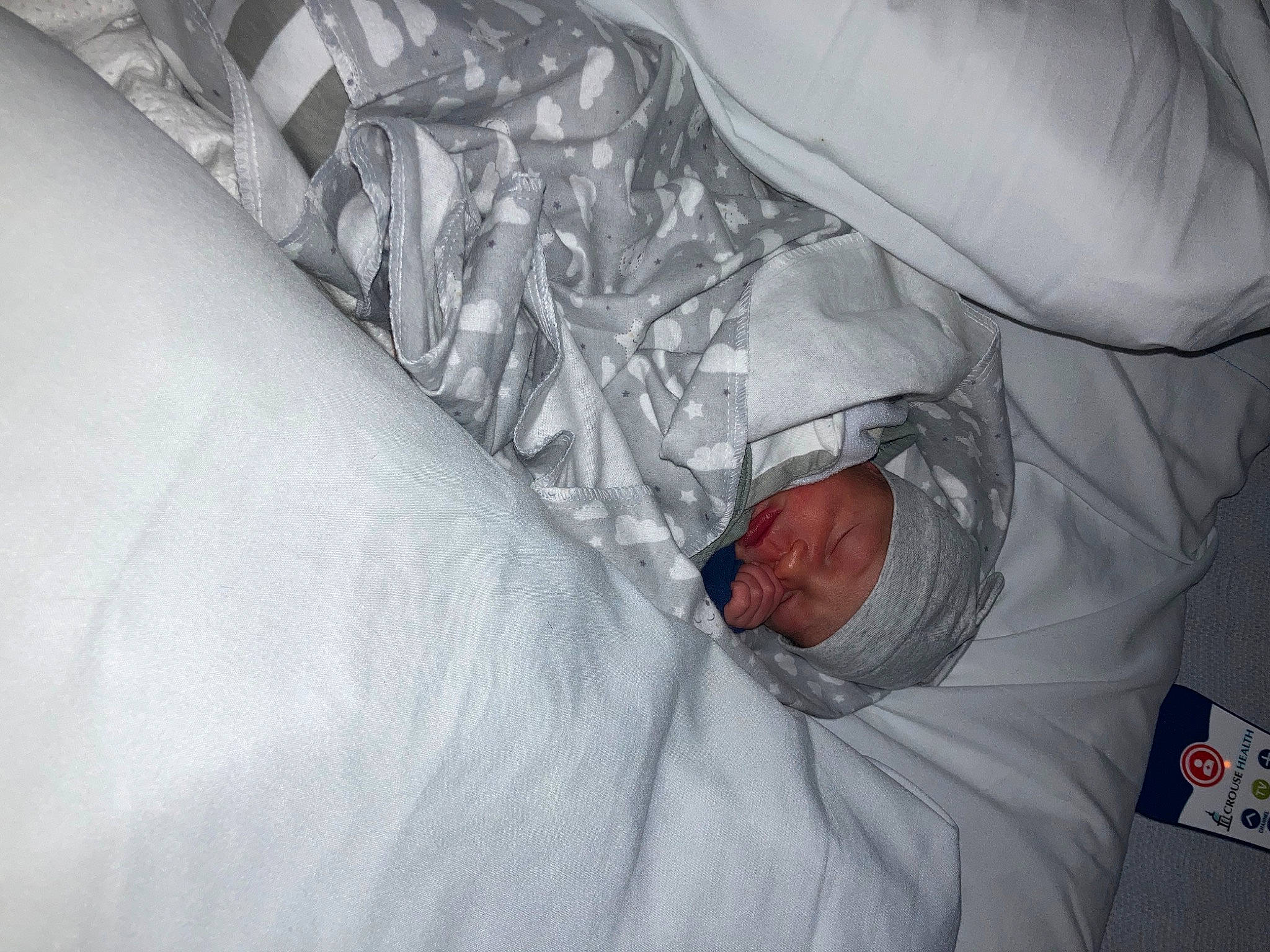 Jermaine joined the competition — help win amazing prizes! baby, bed, bed_sheet, bedding, comfort, event, freezing, headwear, health_care, hospital, linens, medical, person, plastic, plastic_bag, room, service, textile, winter