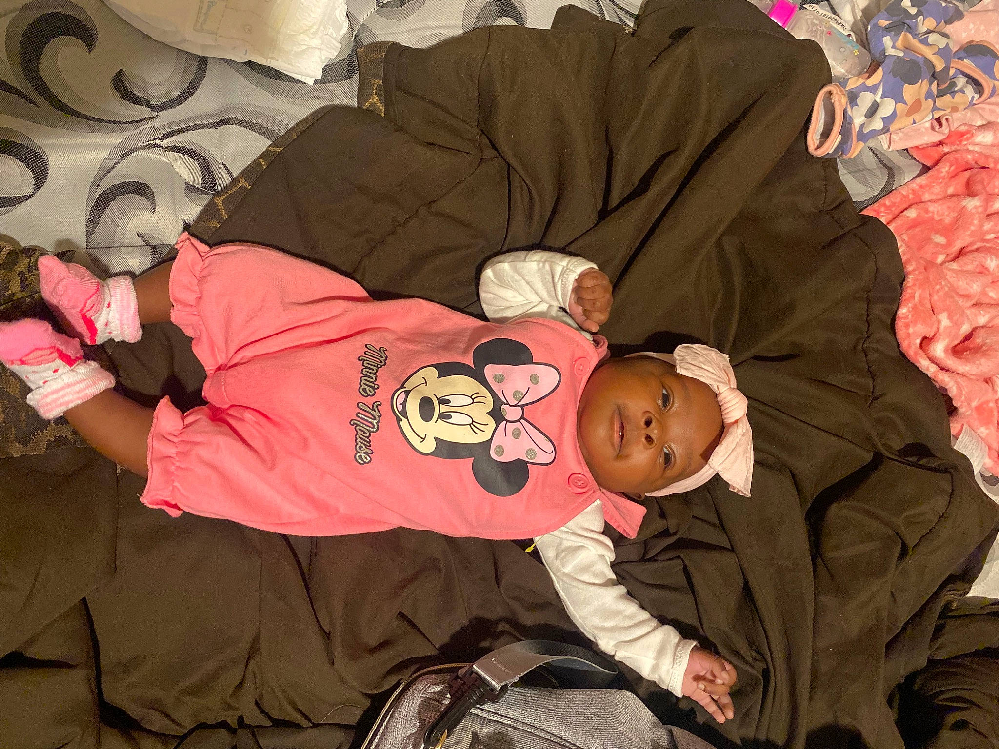 Ariah joined the competition — help win amazing prizes! baby, baby_products, baby_toddler_clothing, brown, child, comfort, cool, font, fun, human_body, linens, mammal, people, person, pink, red, room, sleeve, t_shirt, textile