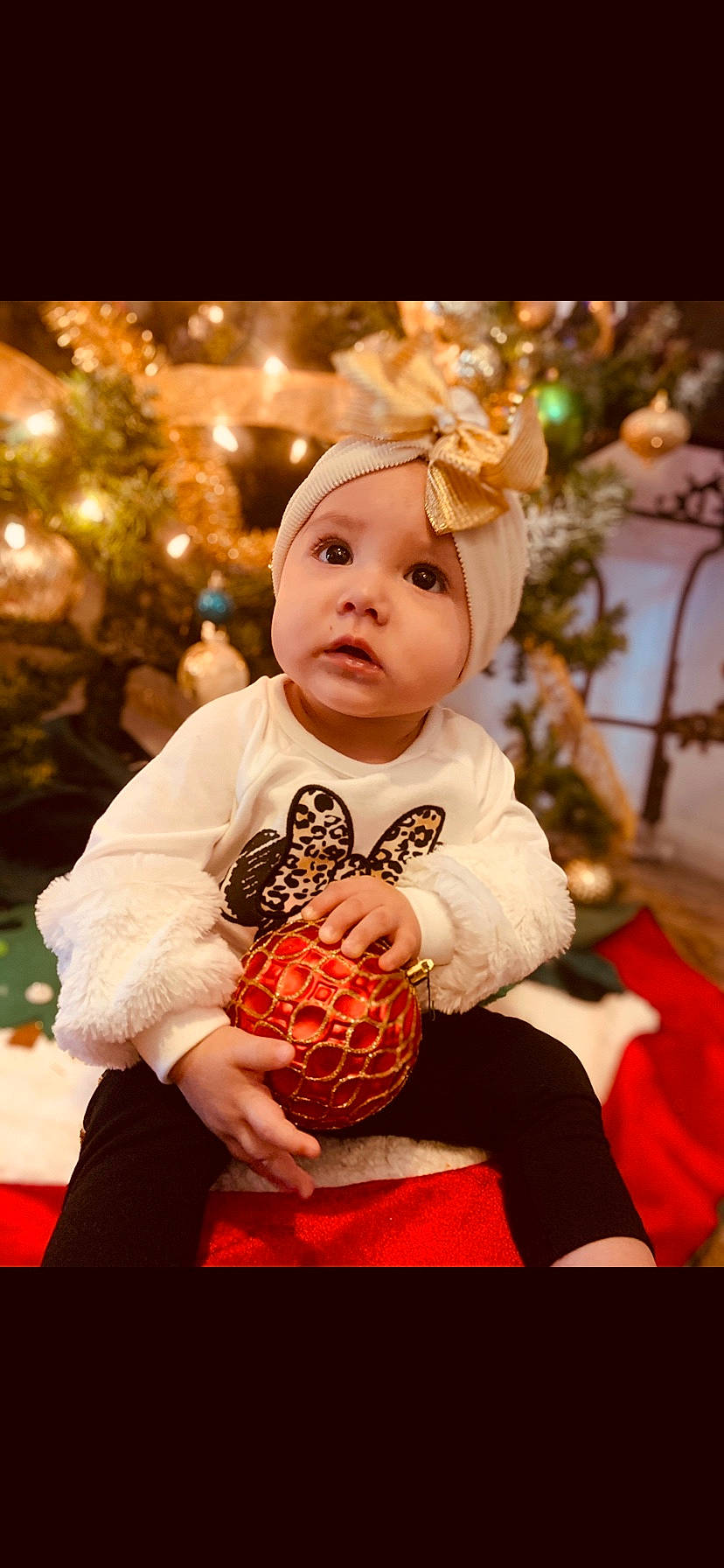 Violet joined the competition — help win amazing prizes! baby, child, child_model, christmas, christmas_decoration, christmas_eve, christmas_ornament, christmas_tree, holiday, ornament, person, photography, smile, toddler, tradition, tree