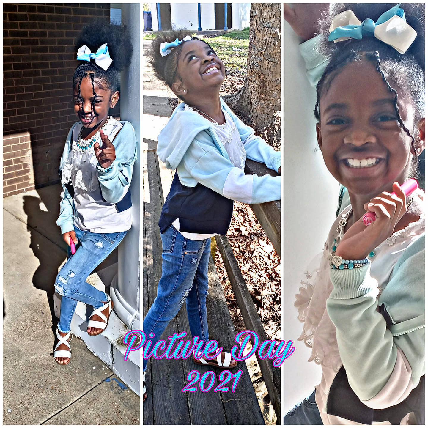 Samari is registered to the contest to win money with this photo: art, beauty, collage, cool, denim, electric_blue, eyewear, fashion, gesture, happy, human, jeans, joy, outerwear, people, person, product, sleeve, smile, street_fashion