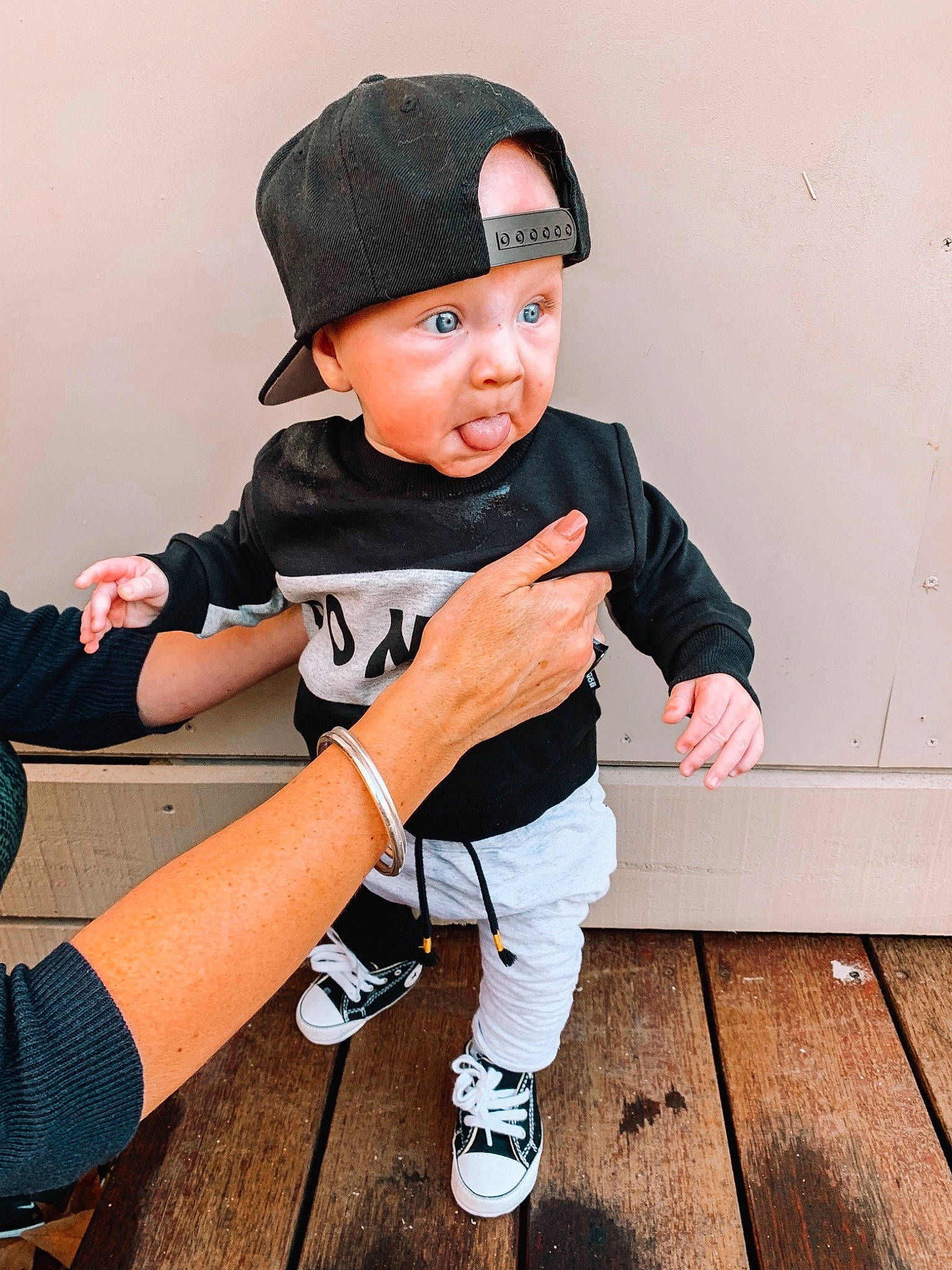 Storm joined the competition — help win amazing prizes! baby, cap, child, child_model, cool, finger, headgear, person, photography, play, shoe, sleeve, sports_gear, sportswear, surprise, t_shirt, thumb, toddler