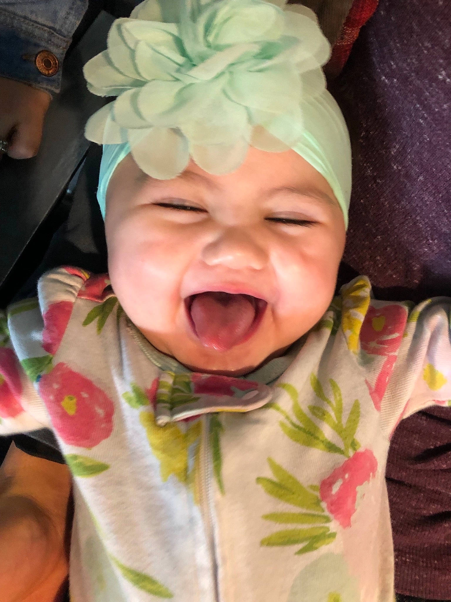 Kiana joined the competition — help win amazing prizes! baby, cheek, child, chin, ear, face, facial_expression, forehead, head, laugh, mouth, neck, nose, person, skin, smile, toddler, tongue, wrinkle