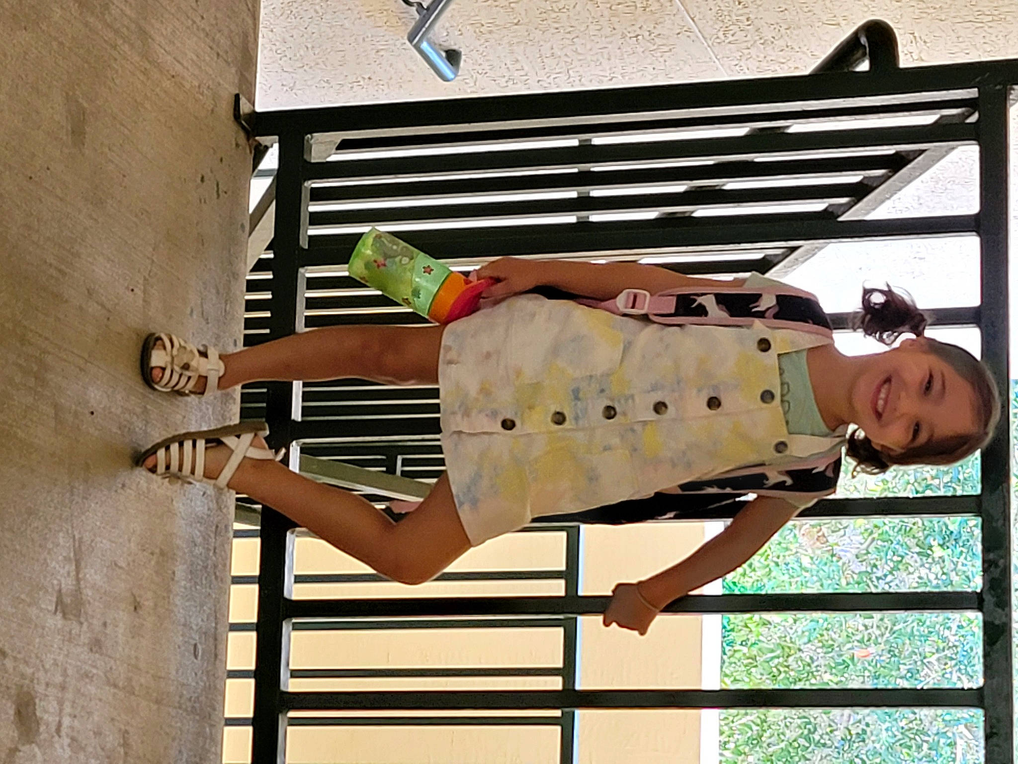 Anastasia joined the competition — help win amazing prizes! comfort, dress, elbow, eyewear, handrail, human_leg, joy, knee, leisure, metal, outdoor_furniture, person, sitting, sleeve, stairs, thigh, waist, window, wood, wrist