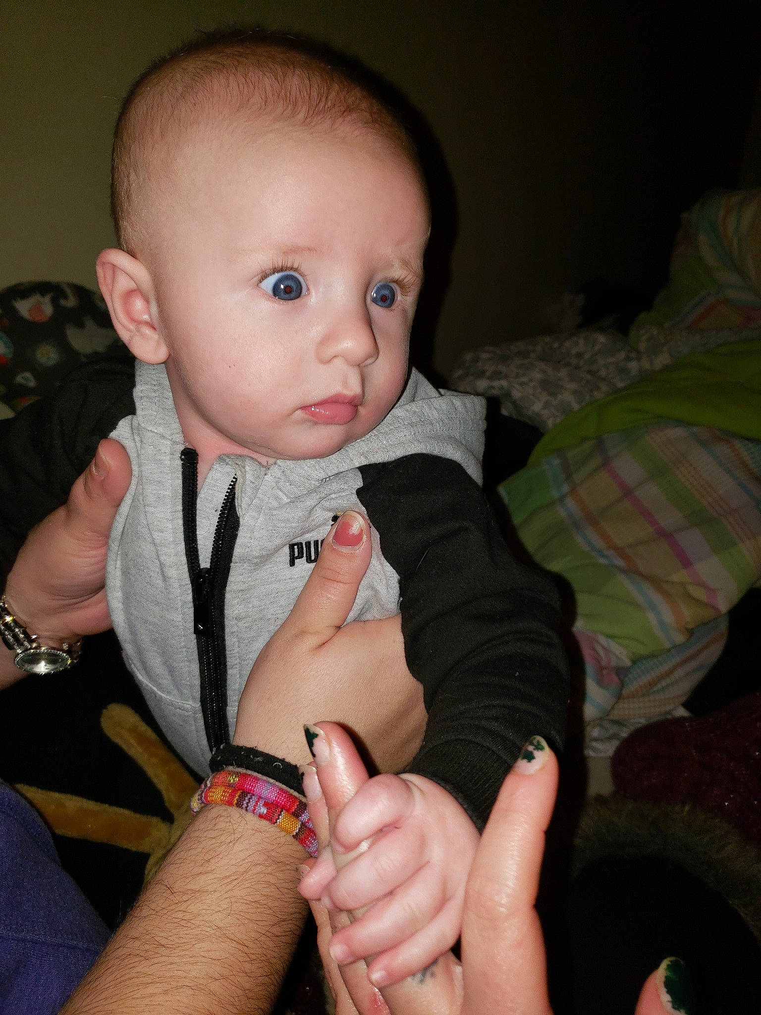 Kye joined the competition — help win amazing prizes! arm, baby, cheek, child, chin, eye, finger, gesture, hand, iris, leg, lip, mouth, nail, nose, person, sitting, skin, smile, thumb