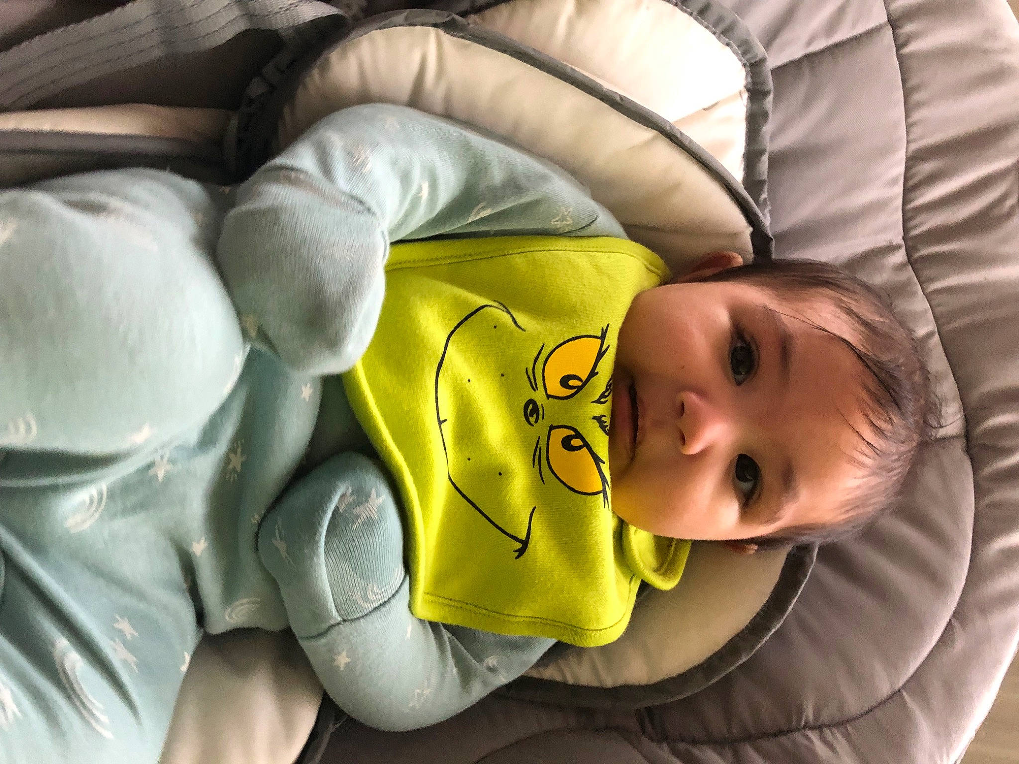 Maisie is registered to the contest to win money with this photo: arm, baby, baby_products, baby_safety, baby_sleeping, baby_toddler_clothing, cheek, child, comfort, eye, face, happy, head, linens, person, skin, smile, thumb, toddler, white