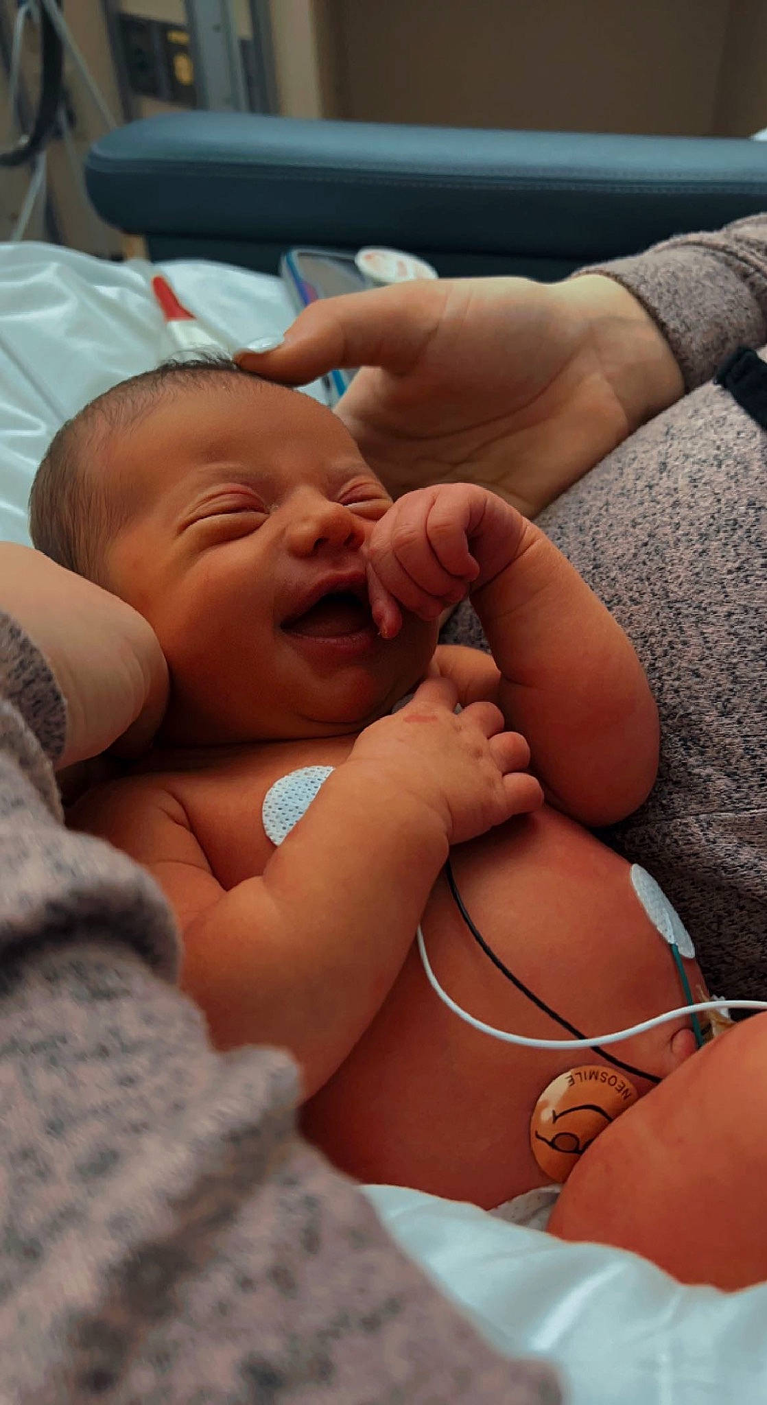 Kynslee is registered to the contest to win money with this photo: abdomen, baby, cheek, chest, child, comfort, eye, finger, gesture, happy, human_leg, mouth, muscle, person, skin, smile, stomach, thigh, thumb, toddler