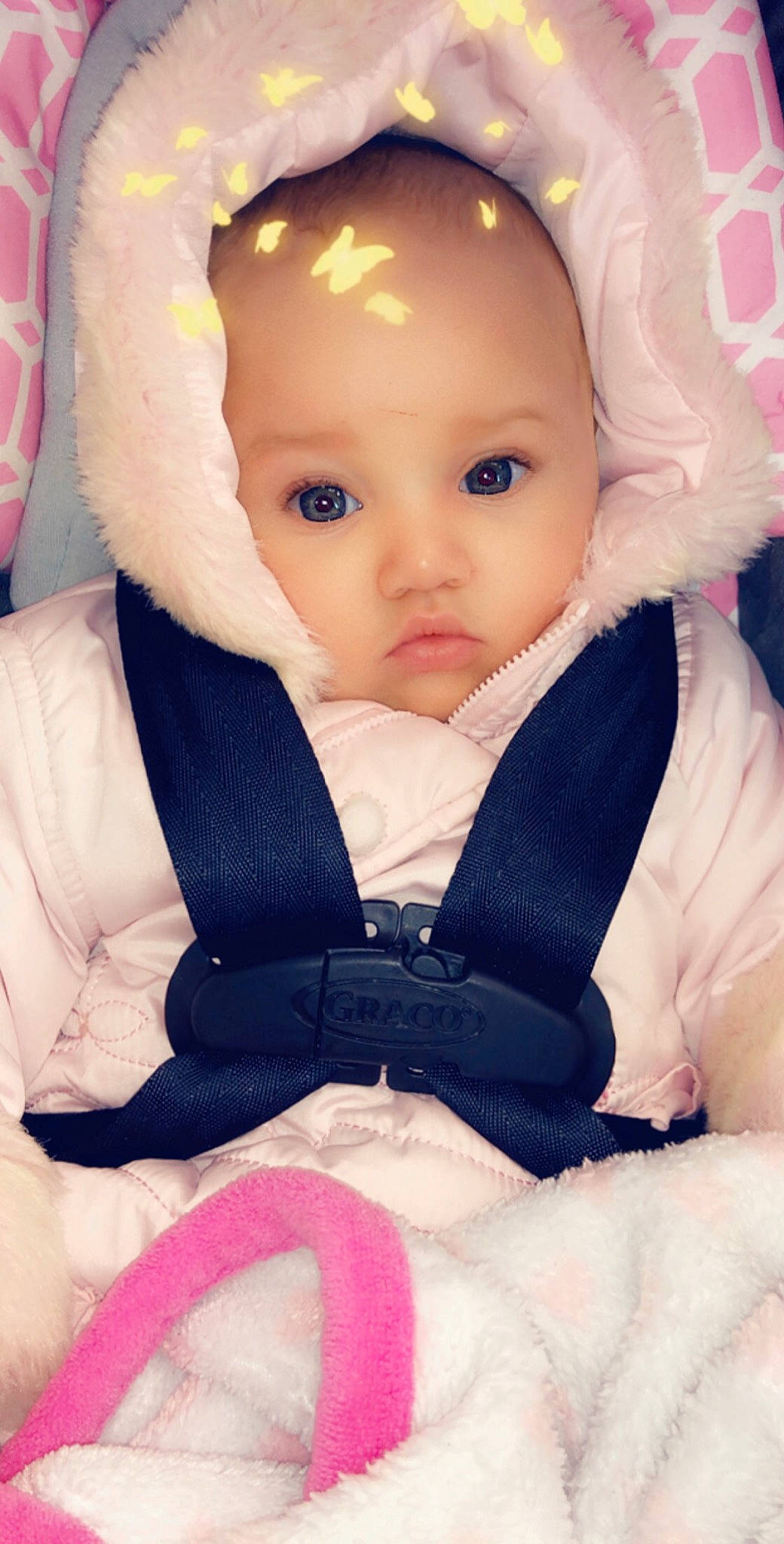 Ariyana joined the competition — help win amazing prizes! baby, baby_products, beauty, car_seat, cheek, child, ear, eye, face, head, iris, lip, nose, person, pink, product, skin, toddler
