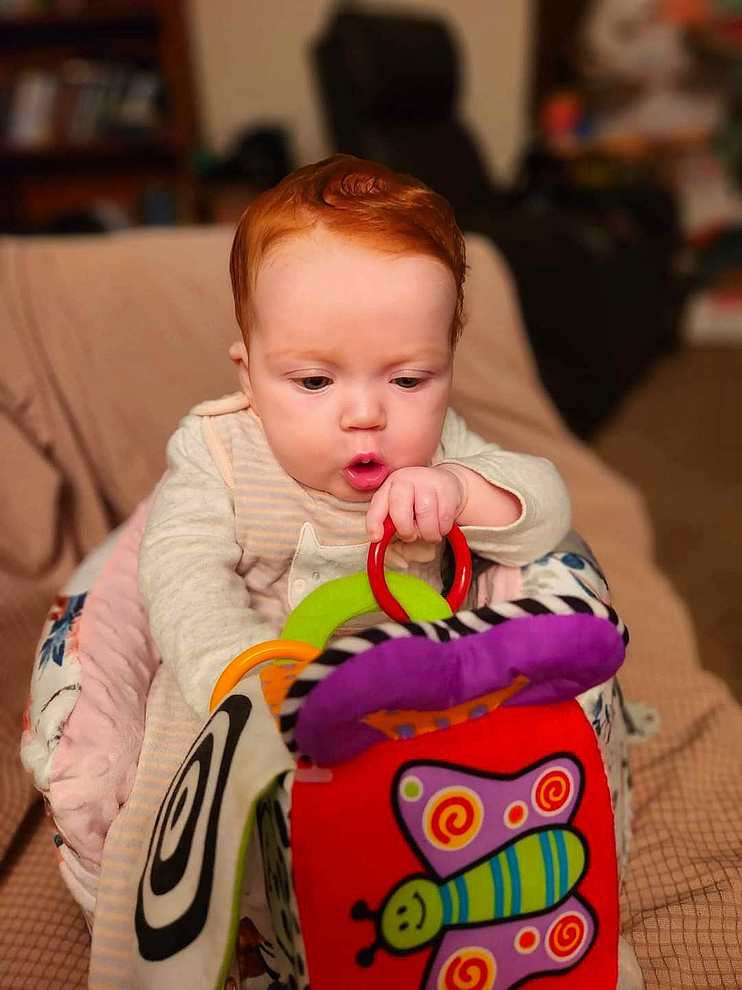 Payton joined the competition — help win amazing prizes! baby, baby_products, baby_toddler_clothing, cheek, child, event, fun, happy, iris, junk_food, person, play, room, sitting, sleeve, sweetness, t_shirt, toddler