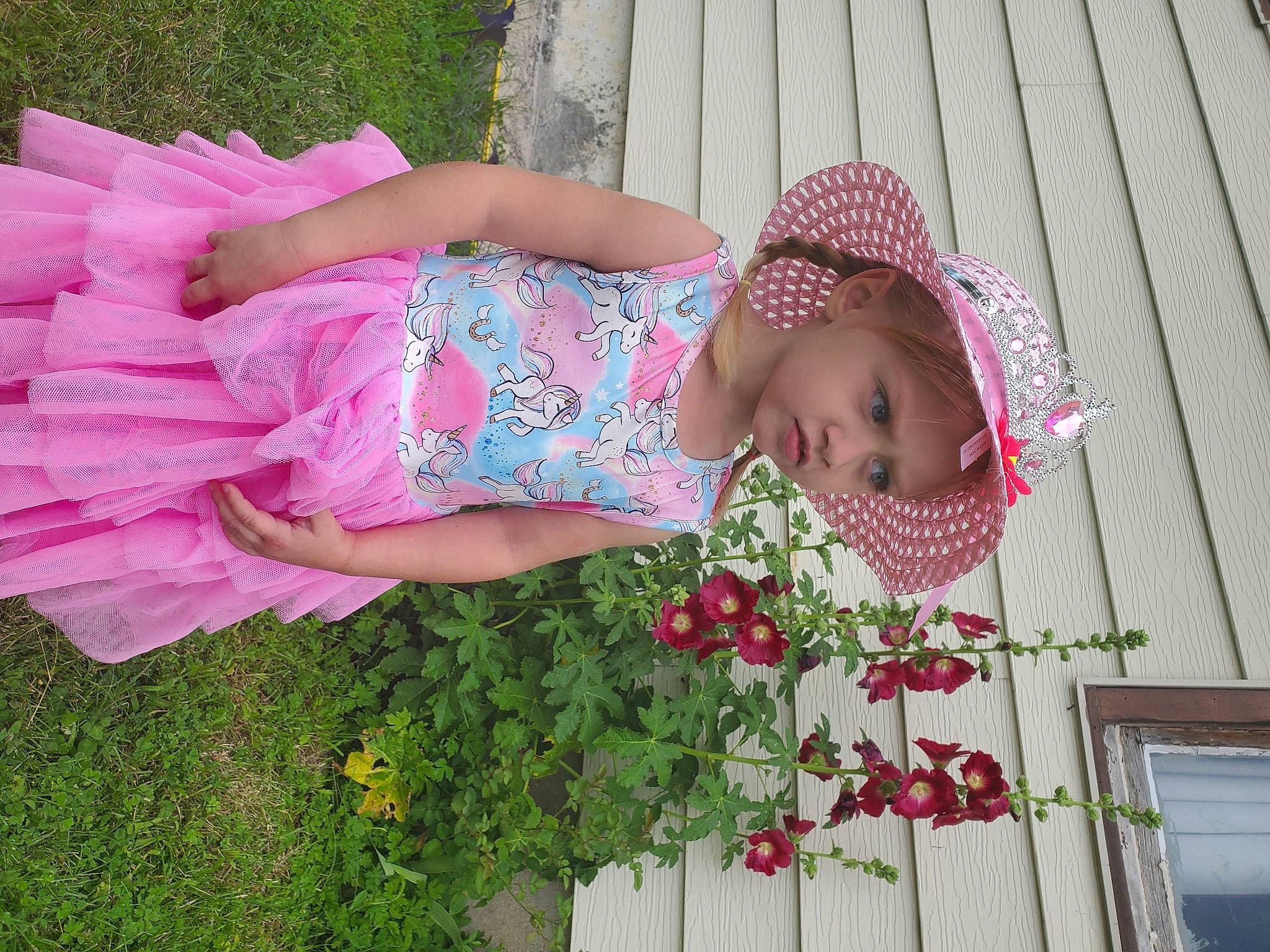 Breezly joined the competition — help win amazing prizes! baby, baby_toddler_clothing, child, dress, face, facial_expression, flower, grass, happy, headwear, magenta, pattern, people_in_nature, person, petal, pink, plant, product, skin, textile