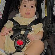 Thiago joined the competition — help win amazing prizes! baby, infant, child, car_seat, safety_harness, shoes, clothing, seat, straps, cute, portrait, small_person, indoors, young_child, face, person, looking, sitting, expression, secure