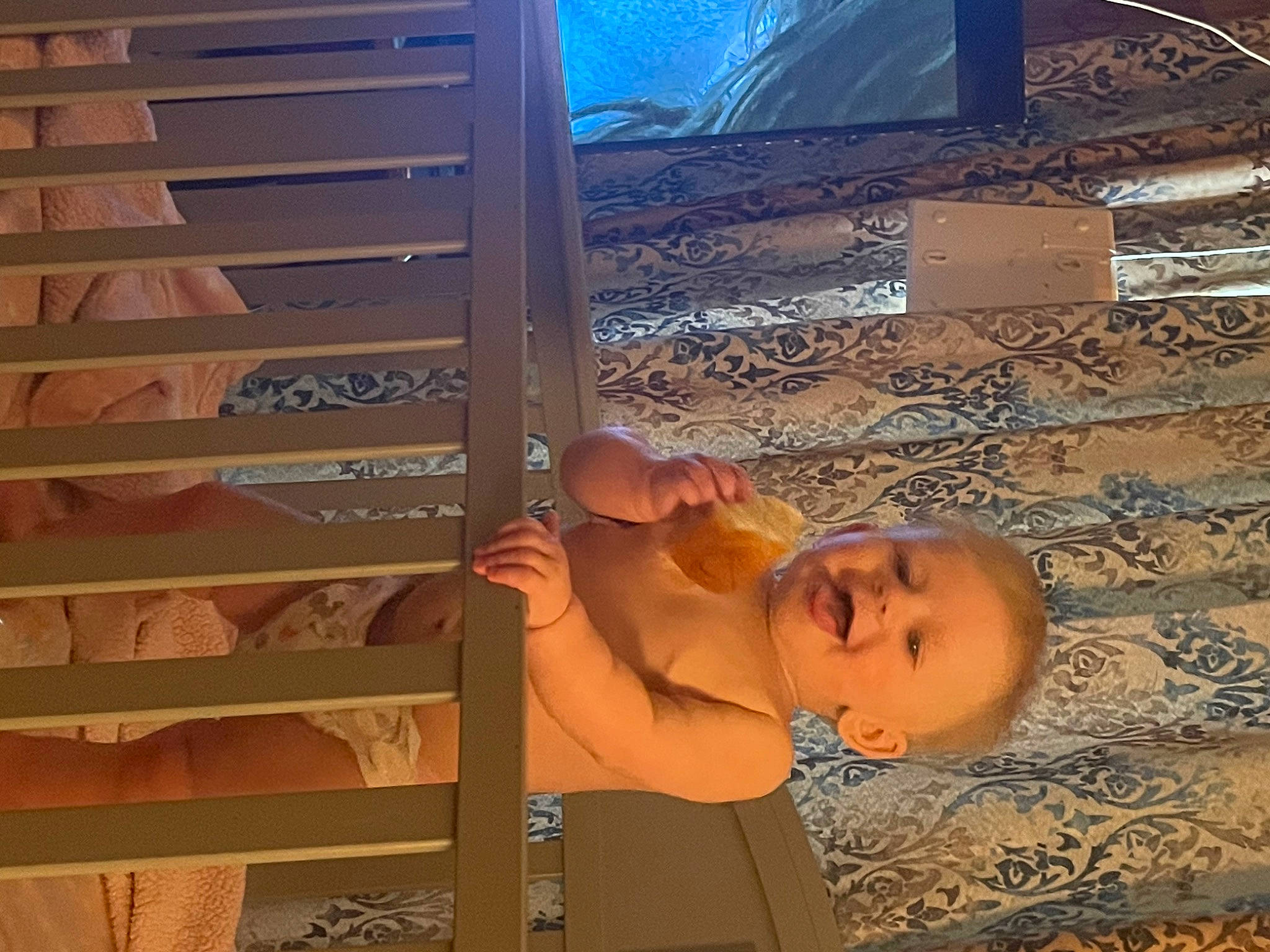 Issabell is registered to the contest to win money with this photo: baby_toddler_clothing, ceiling, child, floor, flooring, fun, gesture, happy, leisure, metal, pattern, person, room, shade, smile, thumb, tints_and_shades, toddler, vehicle_door, wall