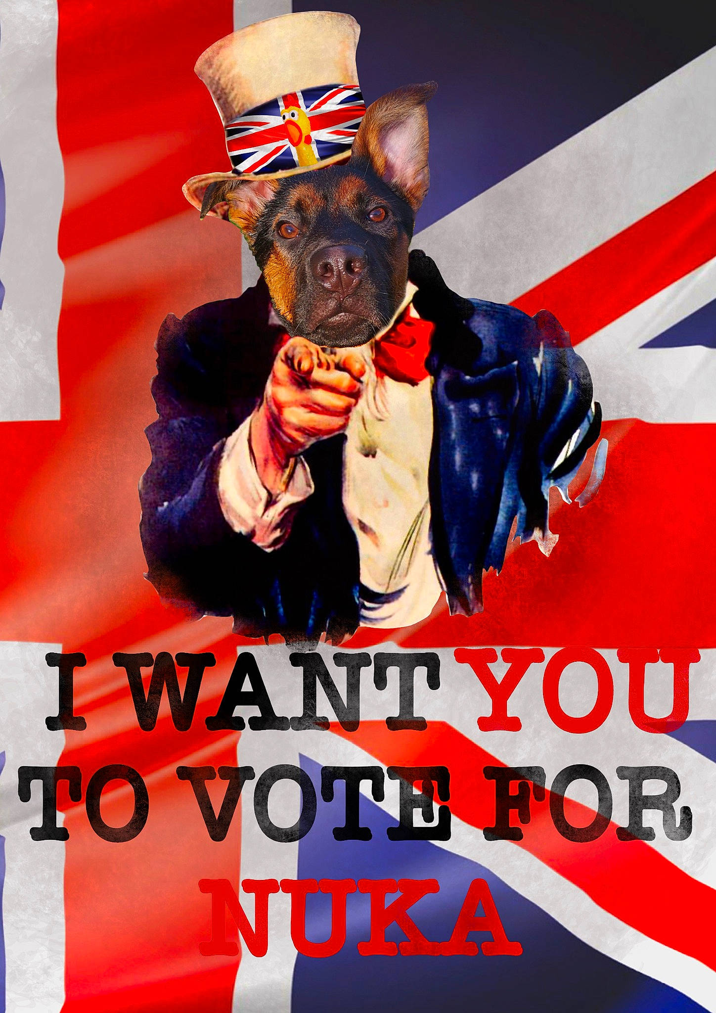 Nuka joined the competition — help win amazing prizes! advertising, costume_hat, cowboy_hat, event, fashion_accessory, fictional_character, font, gesture, graphics, happy, hat, illustration, logo, movie, photo_caption, poster, sleeve, sun_hat, thumb, vintage_advertisement