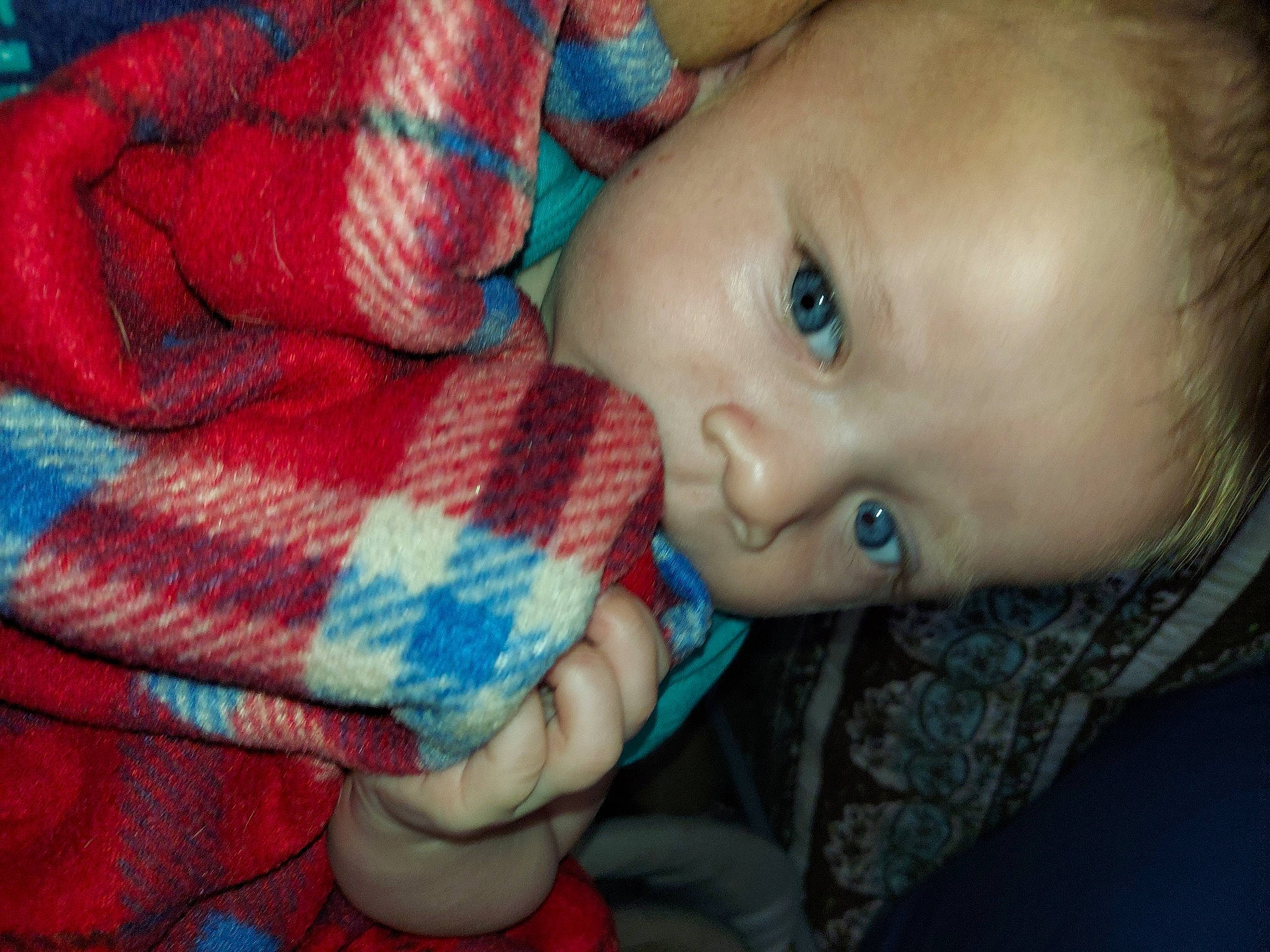 Austyn joined the competition — help win amazing prizes! baby, baby_toddler_clothing, cheek, child, dress, eye, eyelash, finger, hand, happy, human_body, iris, lip, mouth, nose, organ, pattern, person, skin, tartan