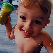 Lucas joined the competition — help win amazing prizes! baby, bathing, bodypart, cream, cup, dessert, disposablecup, face, finger, food, hand, happy, head, icecream, indoors, person, photography, portrait, smile, summer