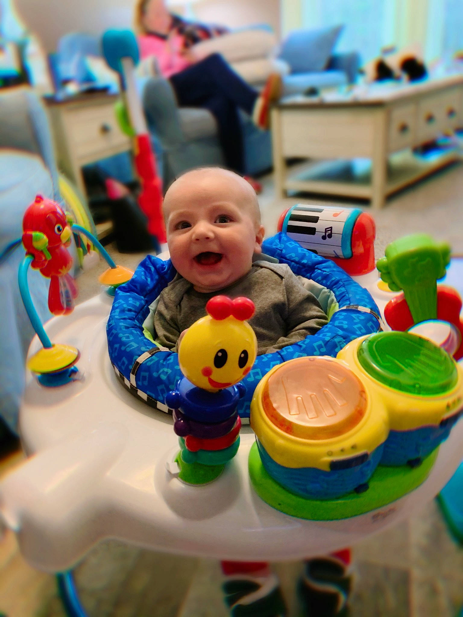 Jameson is registered to the contest to win money with this photo: baby, baby_playing_with_toys, baby_products, baby_toys, child, fun, person, play, playset, product, toddler, toy