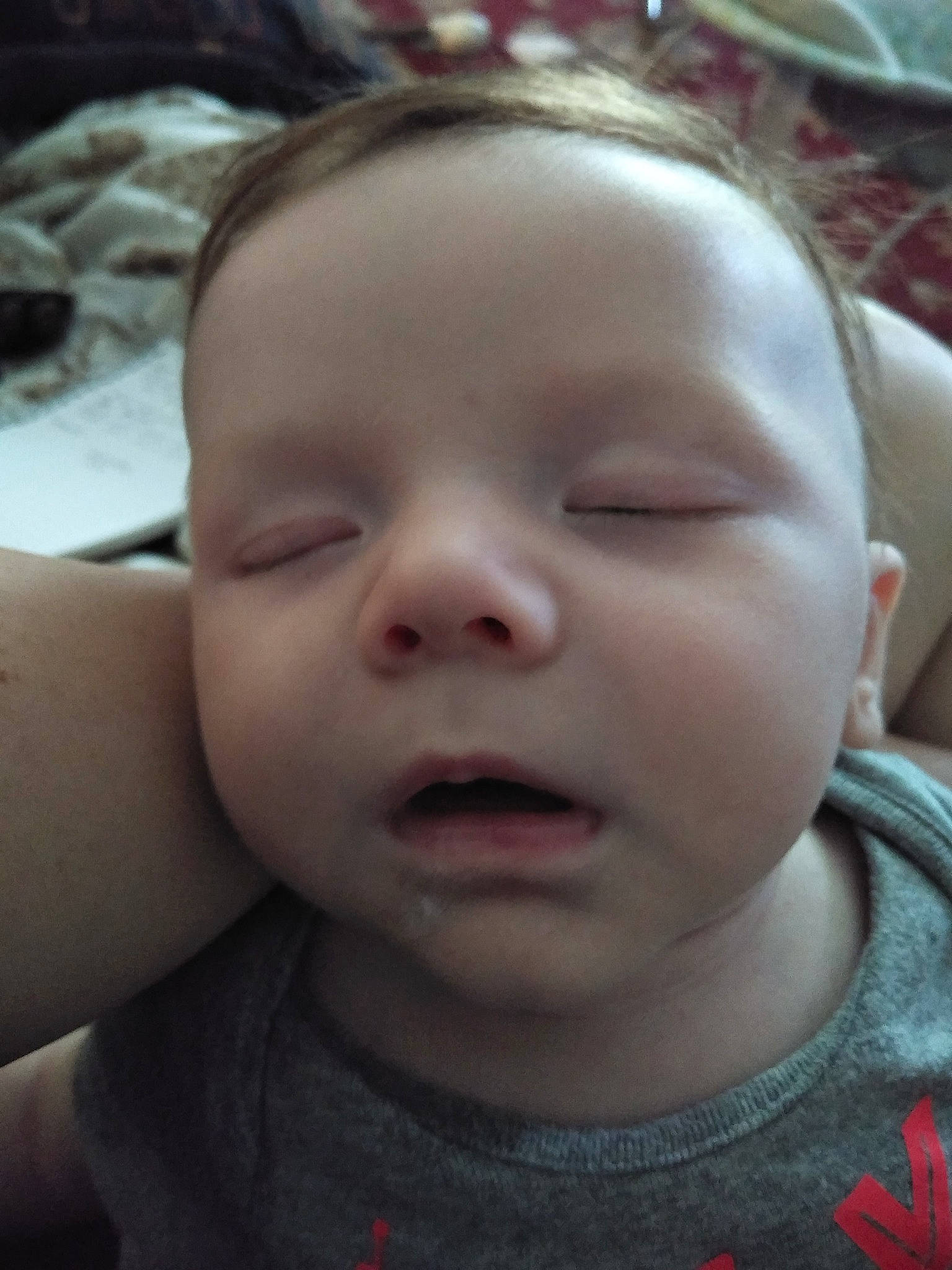 Maxximus is registered to the contest to win money with this photo: baby, cheek, child, chin, close_up, ear, eye, eyebrow, eyelash, face, facial_expression, forehead, head, lip, mouth, nose, person, skin, smile, toddler