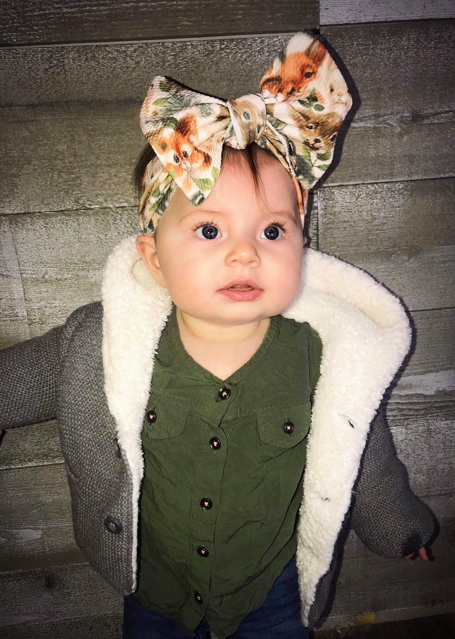 Macy Lacole Miracle is registered to the contest to win money with this photo: baby, baby_toddler_clothing, cap, costume_hat, eyelash, fawn, flash_photography, hair_accessory, happy, hat, headband, headgear, headpiece, headwear, helmet, iris, lip, outerwear, person, personal_protective_equipment