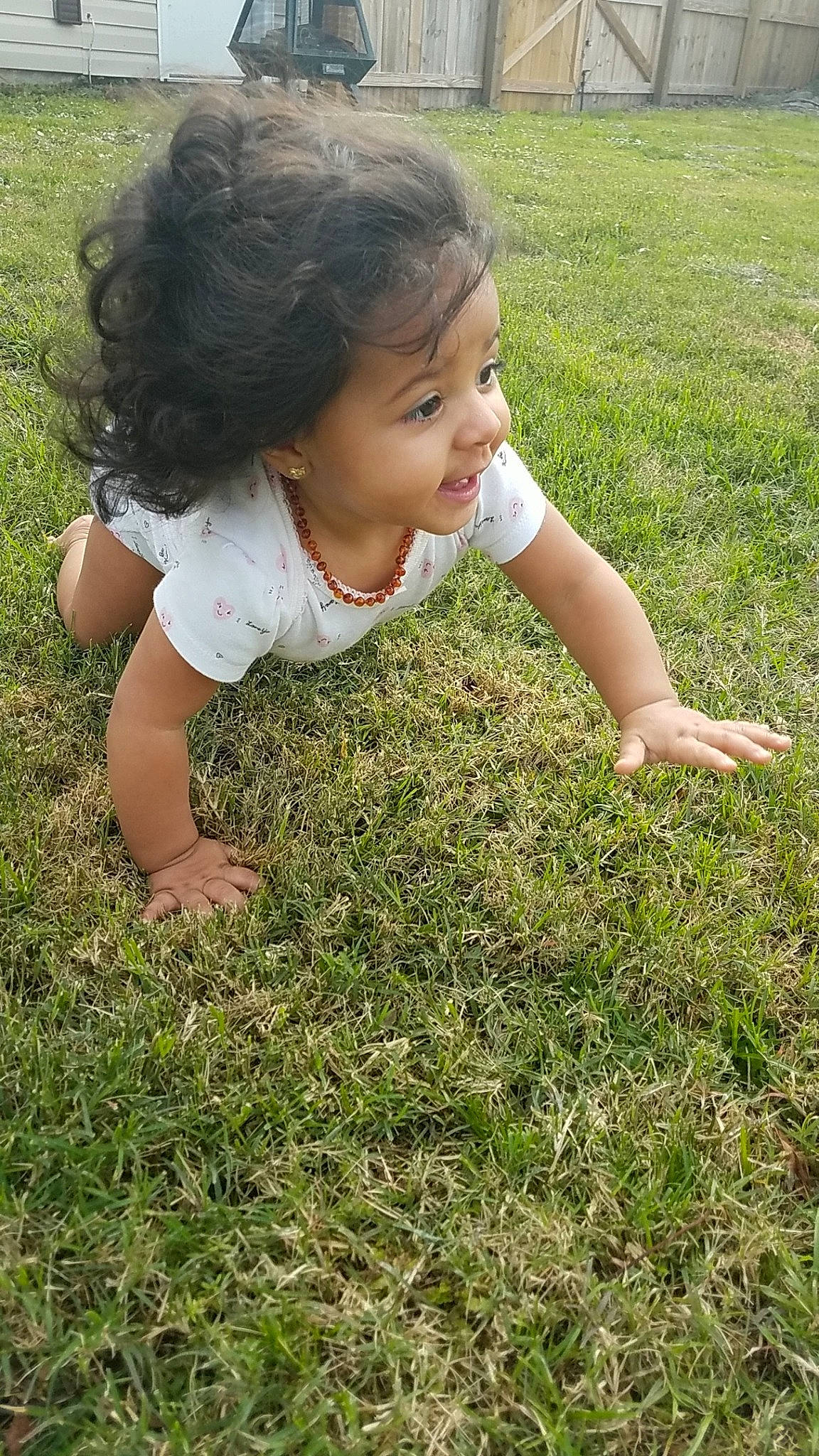 Isla joined the competition — help win amazing prizes! adaptation, baby, child, fun, grass, grass_family, happy, joy, lawn, leaf, meadow, people_in_nature, person, plant, play, skin, smile, soil, summer, toddler