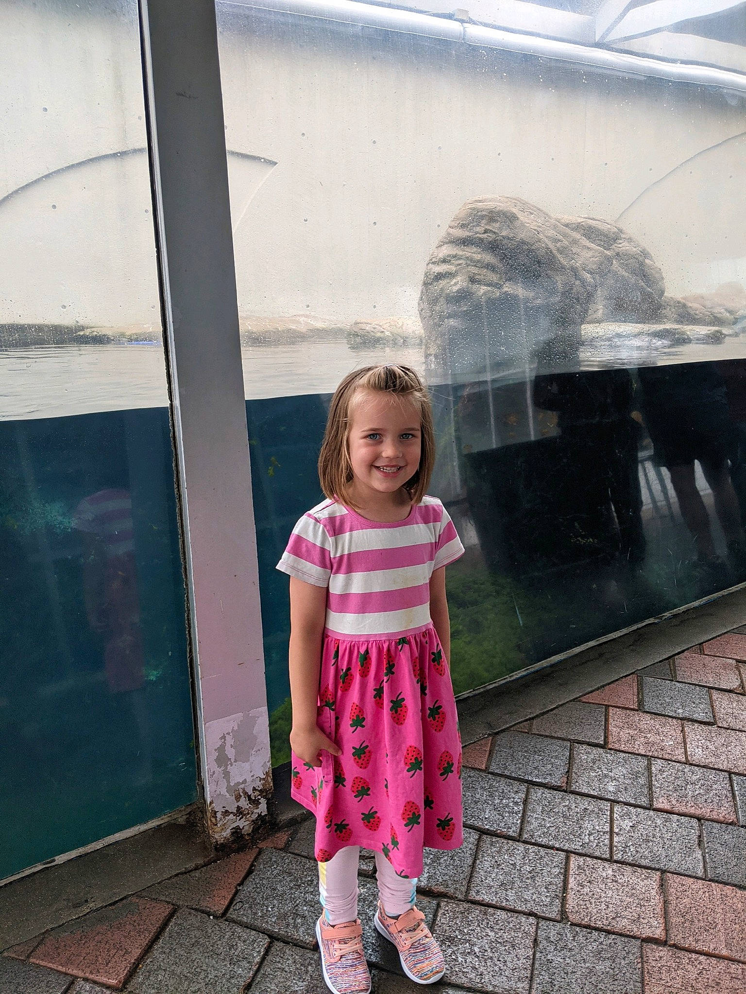 Isabella joined the competition — help win amazing prizes! baby_toddler_clothing, beauty, child, fun, happy, joy, leisure, magenta, pattern, people, person, recreation, sandal, smile, standing, toddler, tourism, travel, vacation, walking