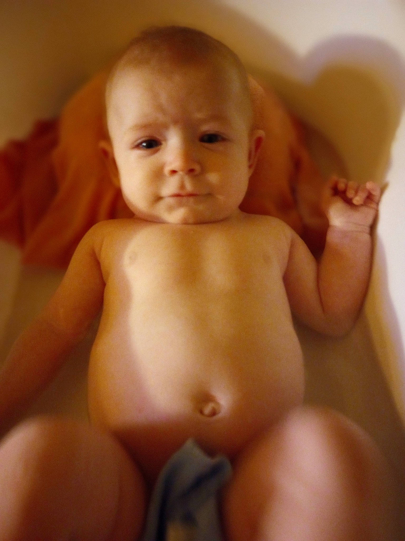 Ellyana is registered to the contest to win money with this photo: arm, baby, cheek, chest, chin, eyelash, facial_expression, finger, lip, mouth, muscle, neck, nose, person, skin, smile, stomach, thigh, thumb, toddler