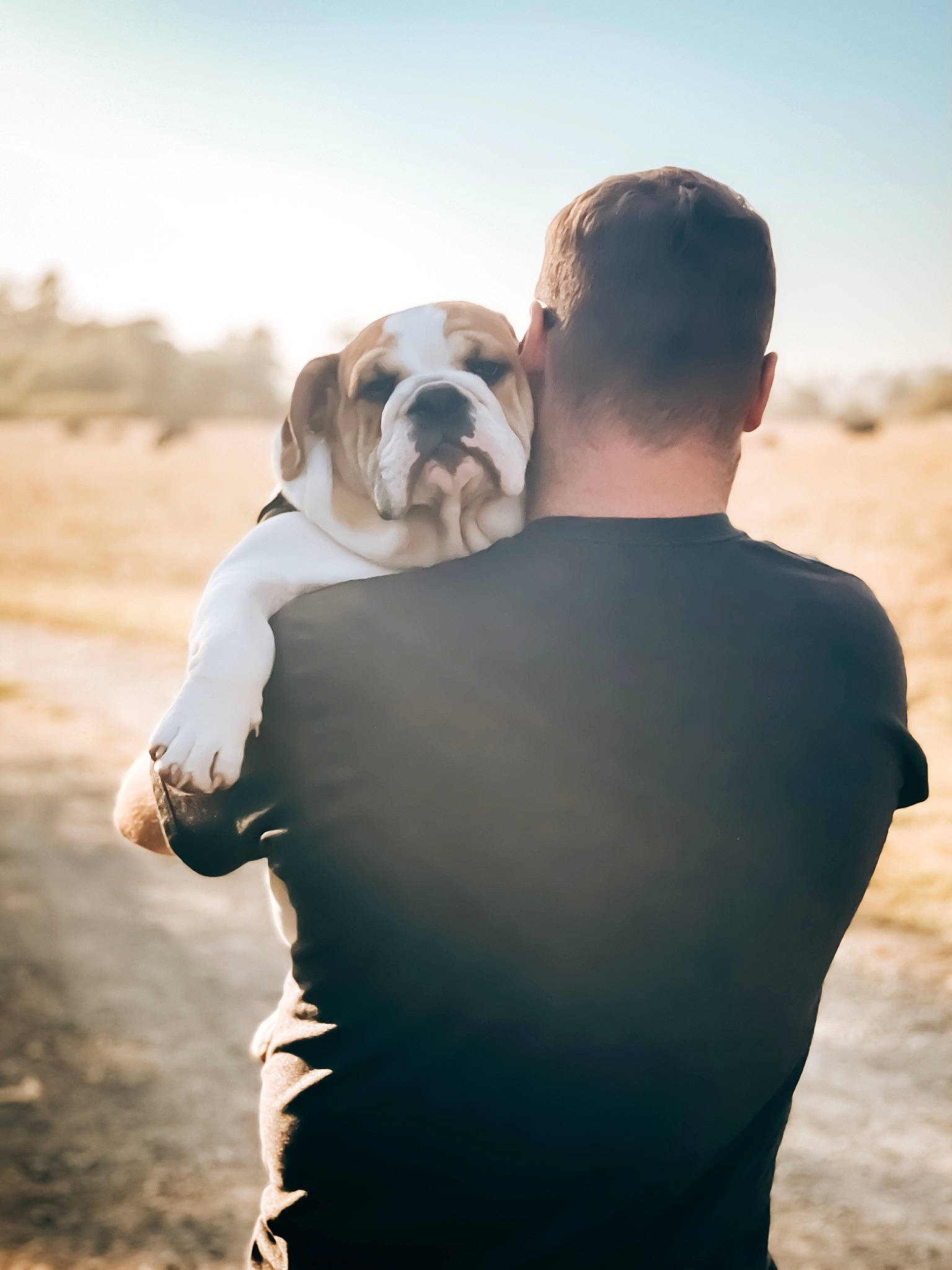 Wrigley joined the competition — help win amazing prizes! bulldog, carnivore, companion_dog, dog, dog_breed, dress, fawn, flash_photography, fun, gesture, grass, happy, human_body, interaction, landscape, people_in_nature, sky, sunglasses, t_shirt, tree