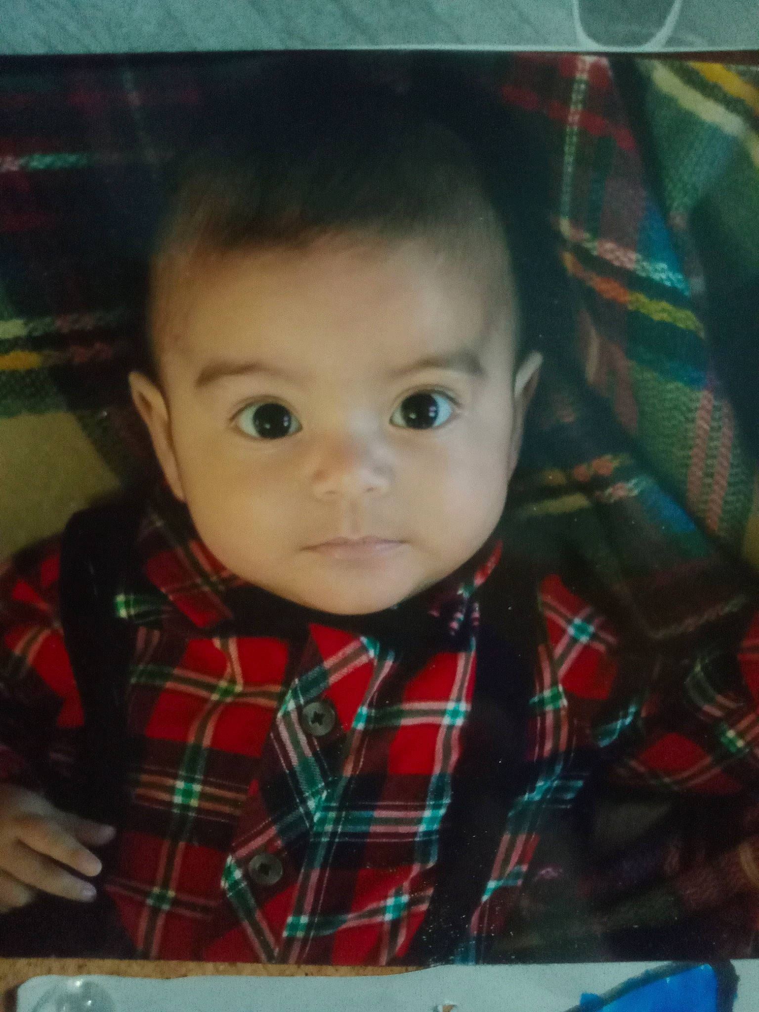 Sebastian joined the competition — help win amazing prizes! baby, baby_toddler_clothing, cheek, child, collar, design, dress_shirt, fun, happy, iris, nose, pattern, person, plaid, portrait_photography, sitting, sleeve, t_shirt, tartan, toddler