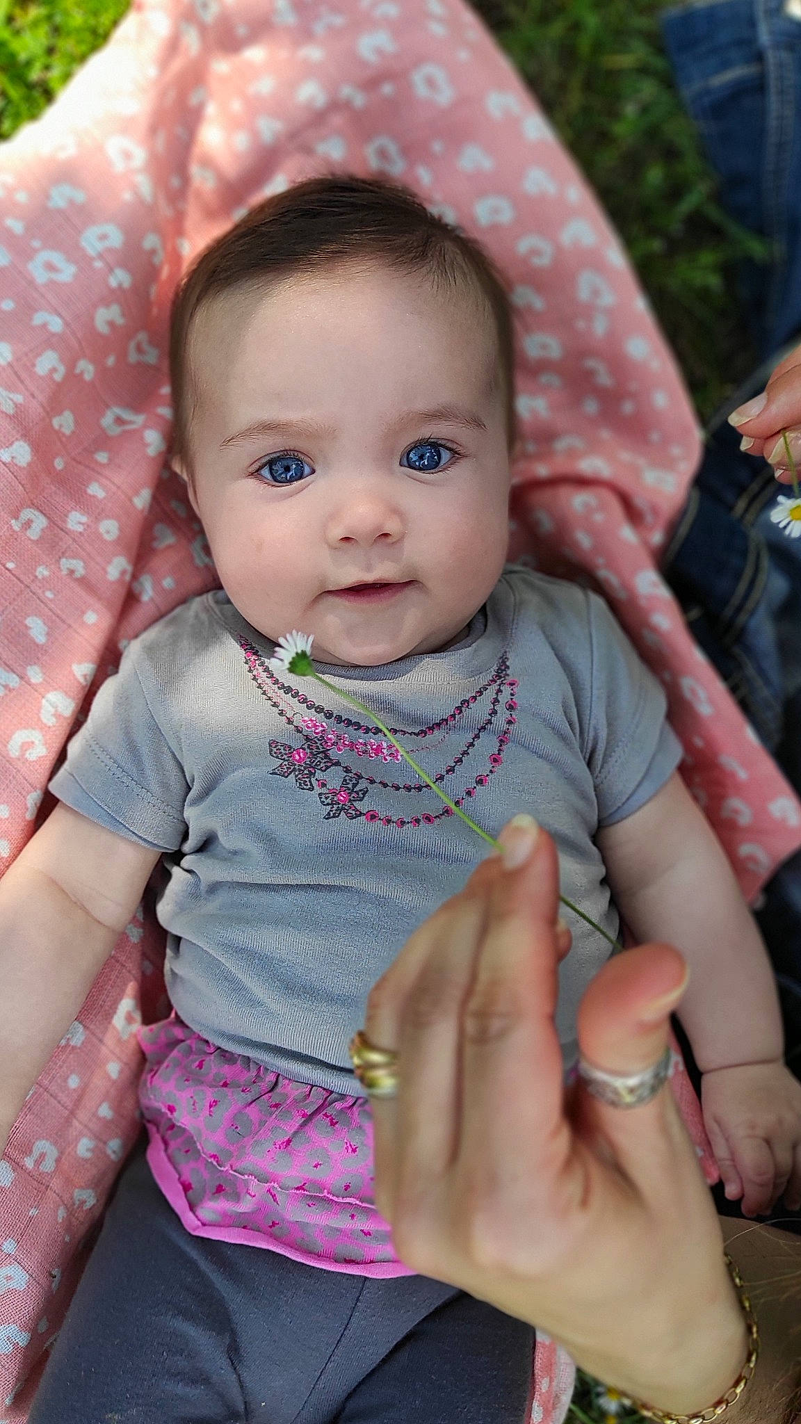 Joys participe au concours pour gagner de l'argent avec cette photo : arm, baby, baby_toddler_clothing, cheek, chin, eye, face, hairstyle, hand, happy, head, human, iris, leaf, lip, mouth, nose, person, product, skin