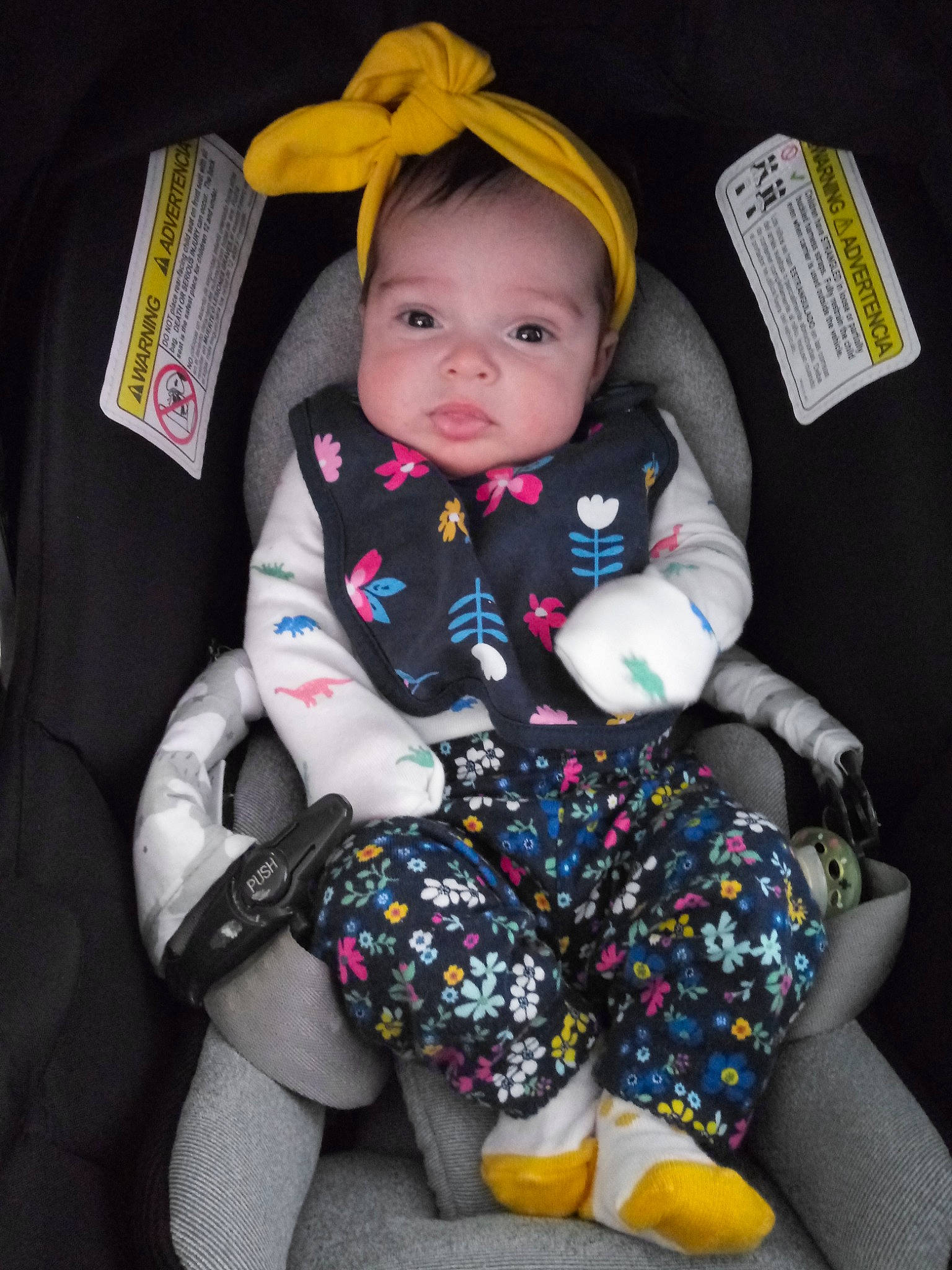 Lyla joined the competition — help win amazing prizes! baby, baby_in_car_seat, baby_products, baby_toddler_clothing, car_seat, child, person, toddler