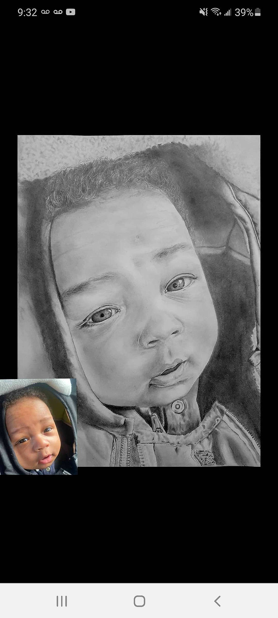 Yosiah is registered to the contest to win money with this photo: art, baby, beauty, black_and_white, cheek, eyebrow, eyelash, face, flash_photography, happy, human, human_body, iris, monochrome, mouth, nose, person, picture_frame, skin, style