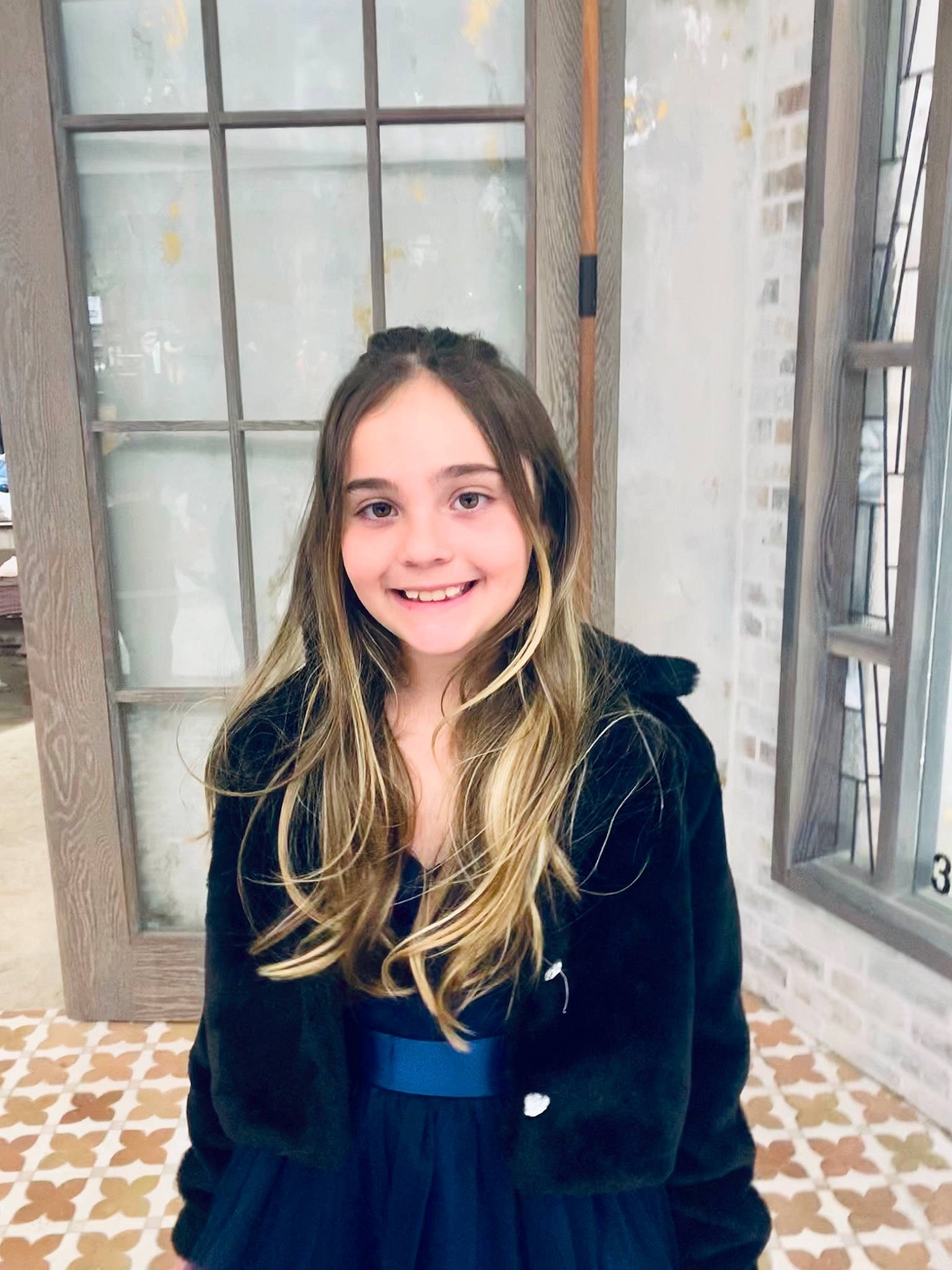 Kira joined the competition — help win amazing prizes! beauty, blond, denim, electric_blue, fashion, fashion_design, flooring, hairstyle, happy, iris, jacket, jewellery, joy, layered_hair, long_hair, person, shoulder, sleeve, smile, standing