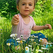 Léolya participe au concours pour gagner de l'argent avec cette photo : anemone, bodypart, daisy, face, field, flower, grass, grassland, green, head, herbal, herbs, nature, outdoors, person, petal, photography, plant, portrait, vegetation