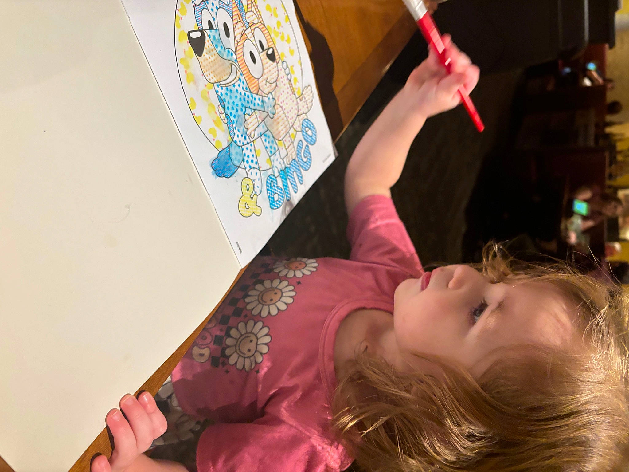 Larsyn joined the competition — help win amazing prizes! art, artist, child, drawing, fiction, fun, hand, happy, illustration, leisure, magenta, painting, person, plant, publication, room, sitting, toddler, tree, visual_arts