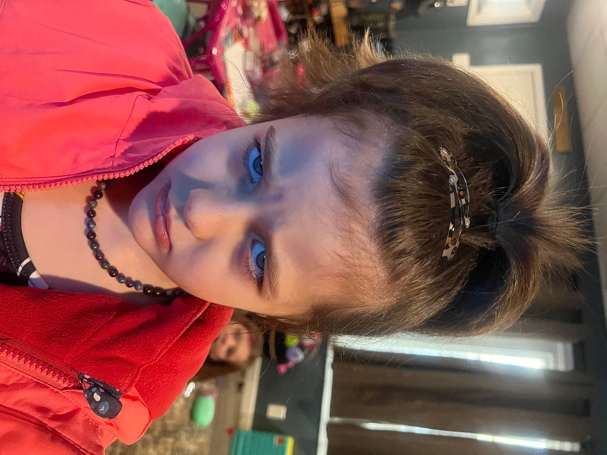 Harper joined the competition — help win amazing prizes! black_hair, brown_hair, child, cool, electric_blue, eyelash, eyewear, fashion_accessory, fun, hair_care, hair_coloring, happy, lip, mouth, neck, nose, person, portrait_photography