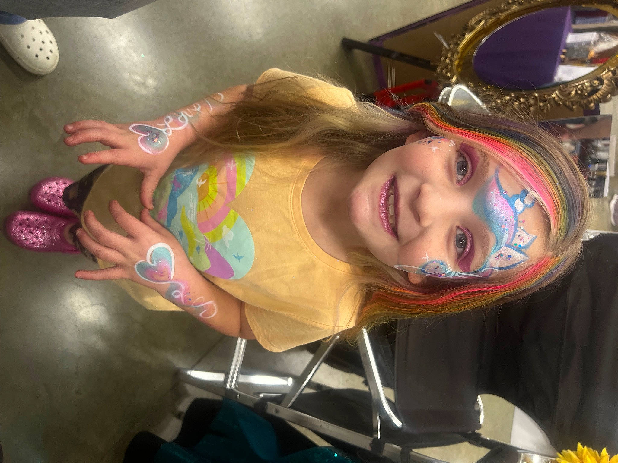 Briella is registered to the contest to win money with this photo: child, cool, costume_hat, ear, eyelash, eyewear, fashion_accessory, fun, hair_accessory, hair_coloring, happy, hat, headpiece, headwear, jewellery, joy, leisure, mouth, nail, person
