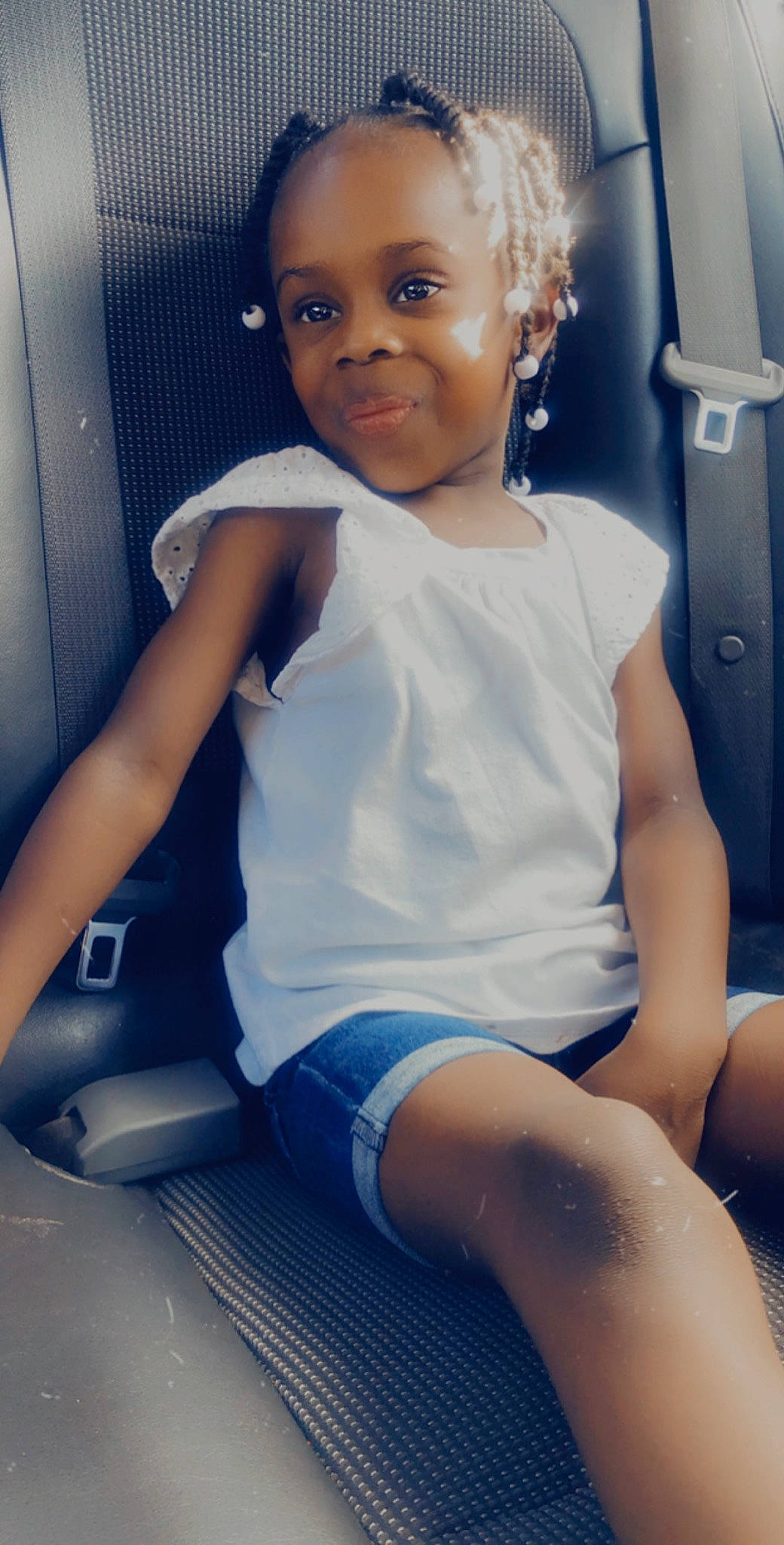 Myracle joined the competition — help win amazing prizes! blond, child, child_model, joy, leg, person, sitting, smile, thigh, toddler