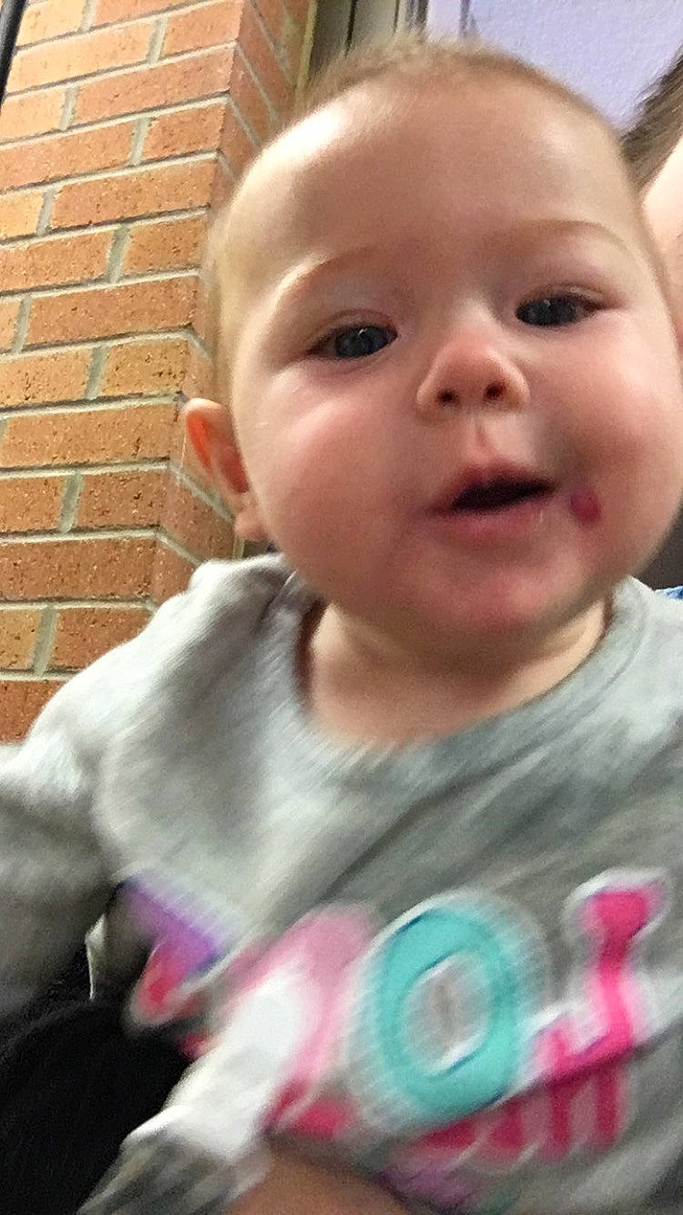Aubreigh joined the competition — help win amazing prizes! baby, cheek, child, chin, cool, ear, eye, eyebrow, face, facial_expression, forehead, head, iris, lip, mouth, nose, person, pink, skin, smile