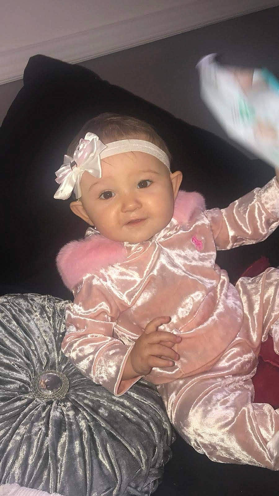 Celia-rose joined the competition — help win amazing prizes! child, fun, girl, hair_accessory, head, headgear, headpiece, infant, iris, person, pink, product, smile, toddler