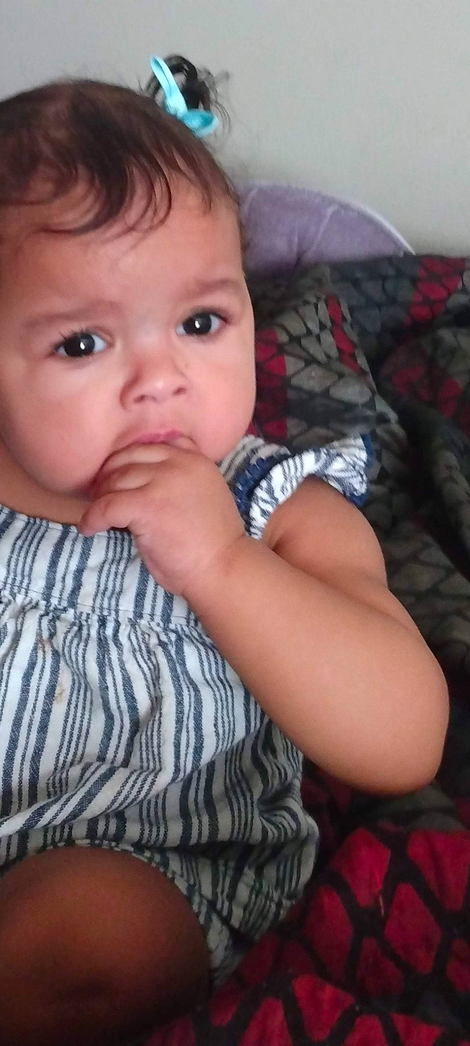 Carolina joined the competition — help win amazing prizes! arm, baby_toddler_clothing, cheek, eye, eyebrow, eyelash, finger, gesture, hand, happy, human_body, iris, lip, mouth, nose, person, skin, sleeve, smile, tartan