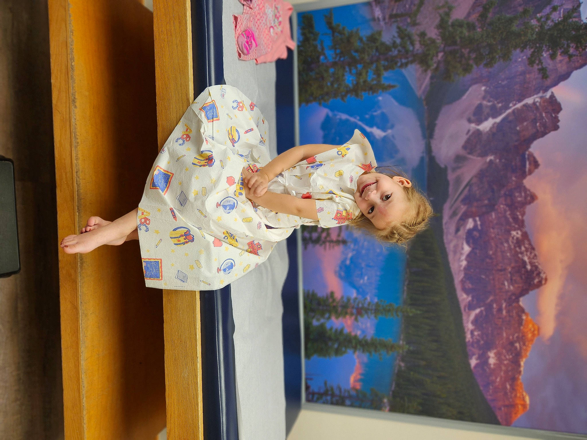 Hadley joined the competition — help win amazing prizes! art, child, display_device, event, flat_panel_display, fun, joy, painting, person, plant, room, toddler, tree, visual_arts