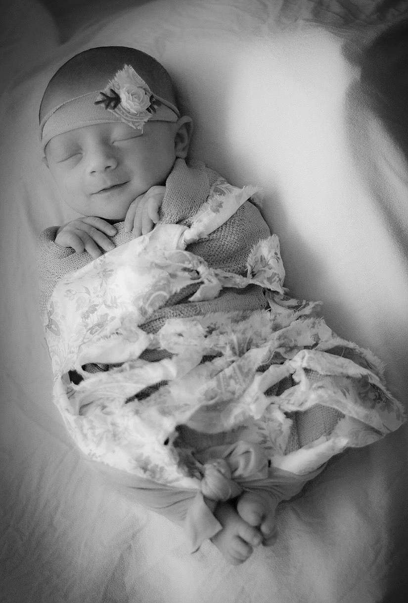 Rory Elizabeth is registered to the contest to win money with this photo: baby, birth, black_and_white, child, cloud, headwear, monochrome, monochrome_photography, person, photograph, photography, portrait, portrait_photography, sleep, style, toddler, white