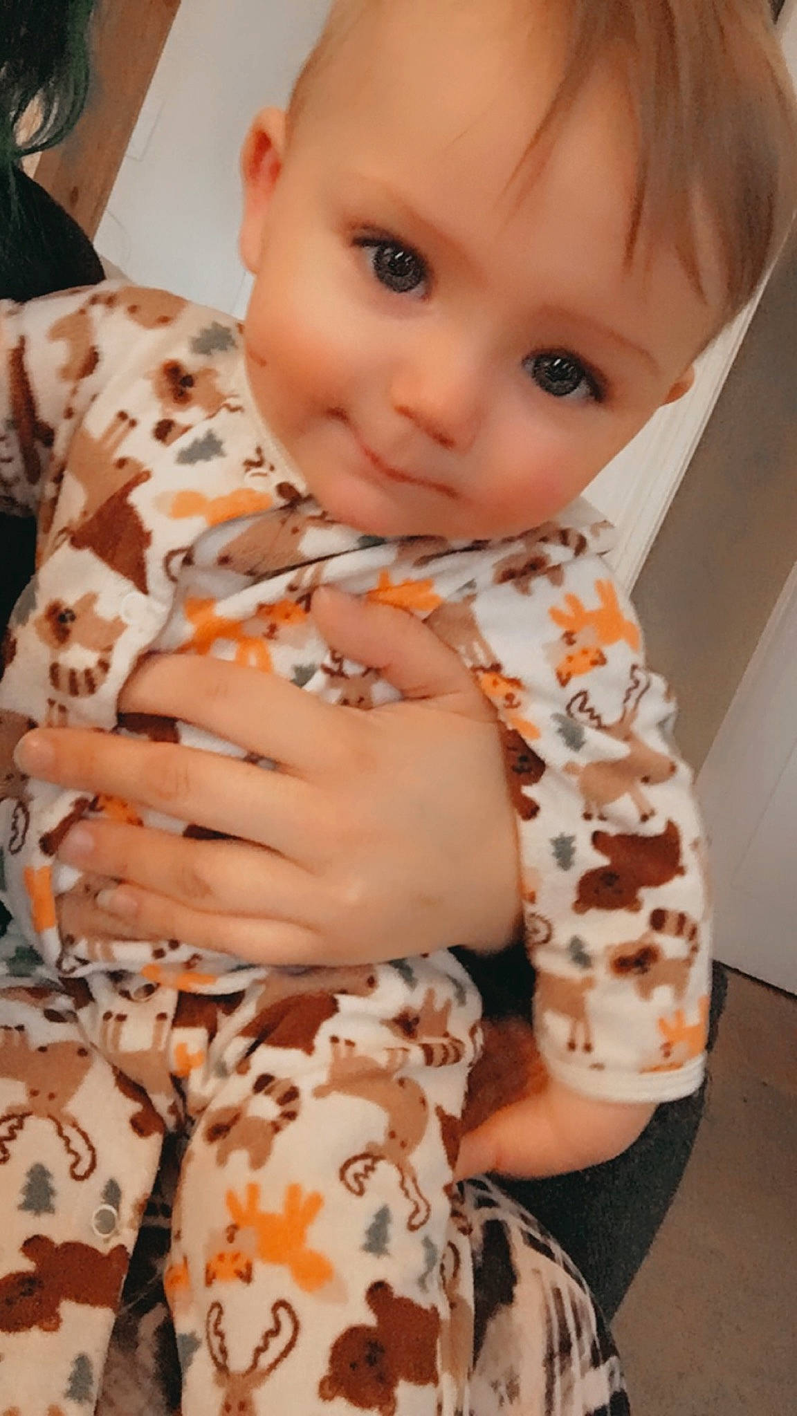 Jaxon is registered to the contest to win money with this photo: arm, baby, baby_toddler_clothing, cheek, child, eye, eyelash, finger, gesture, hand, iris, lip, mouth, nail, nose, person, skin, sleeve, smile, thumb