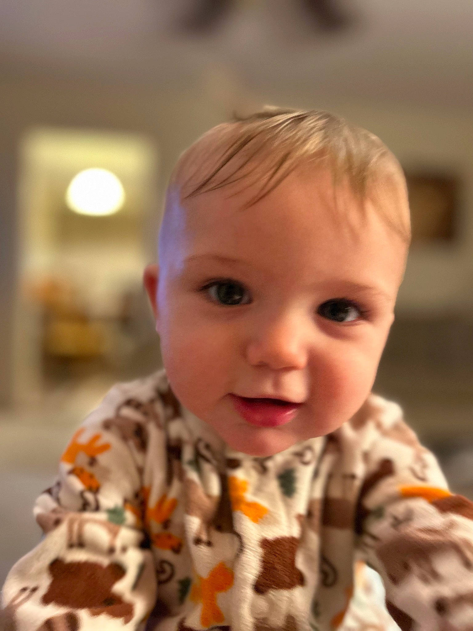 Jaxon is registered to the contest to win money with this photo: baby, baby_toddler_clothing, cheek, chin, collar, dress_shirt, eye, eyebrow, eyelash, forehead, hair, happy, head, iris, lip, mouth, nose, person, shirt, skin