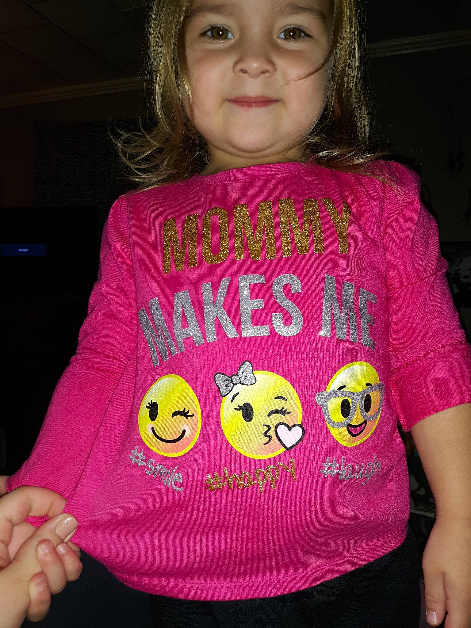 Alanah is registered to the contest to win money with this photo: baby_toddler_clothing, child, cool, fun, lip, magenta, outerwear, person, pink, sleeve, smile, t_shirt, toddler, top, yellow