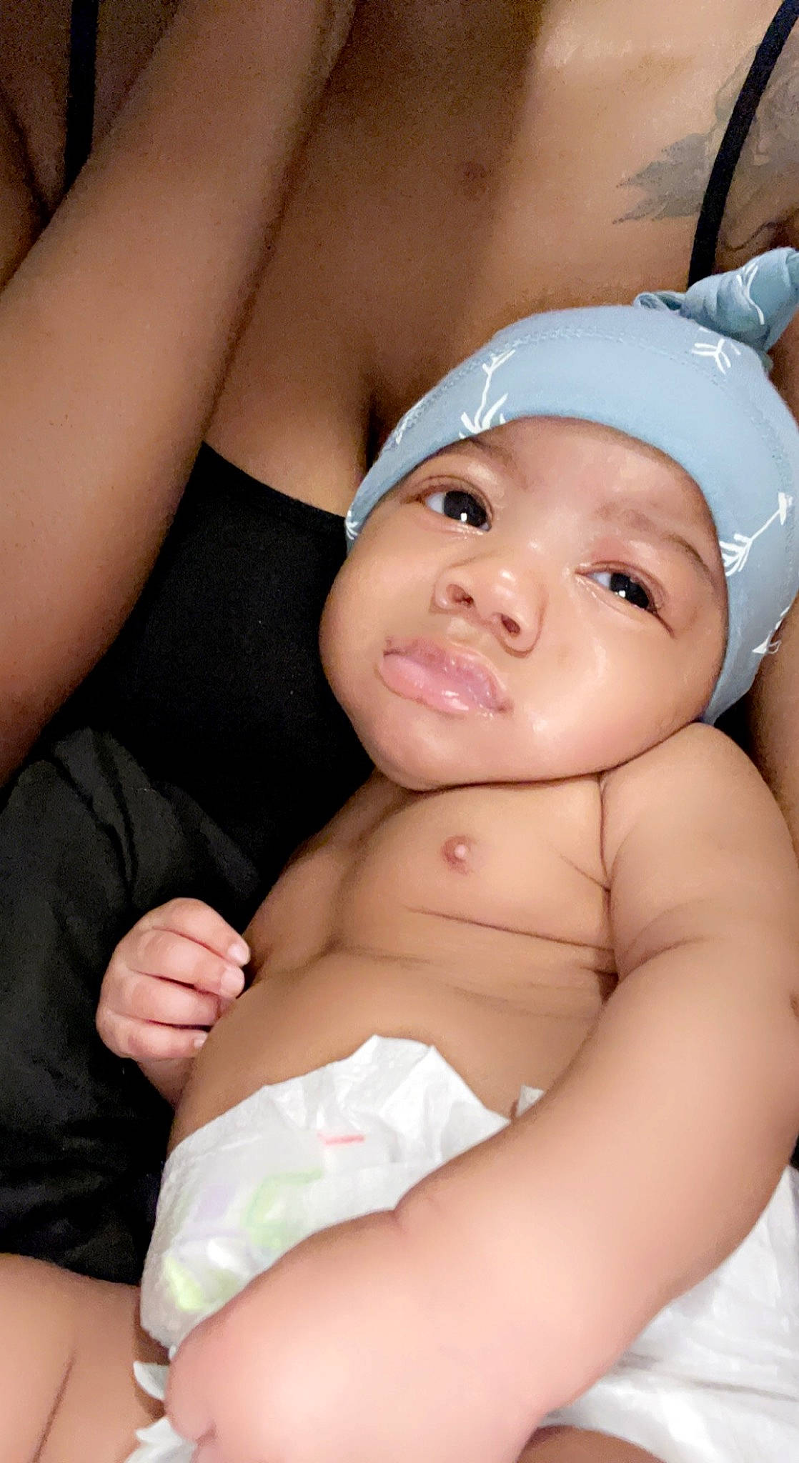 Brenton is registered to the contest to win money with this photo: baby, baby_toddler_clothing, cheek, chest, child, comfort, event, eyelash, fashion_accessory, finger, gesture, hand, happy, headpiece, headwear, lip, mouth, nail, person, skin