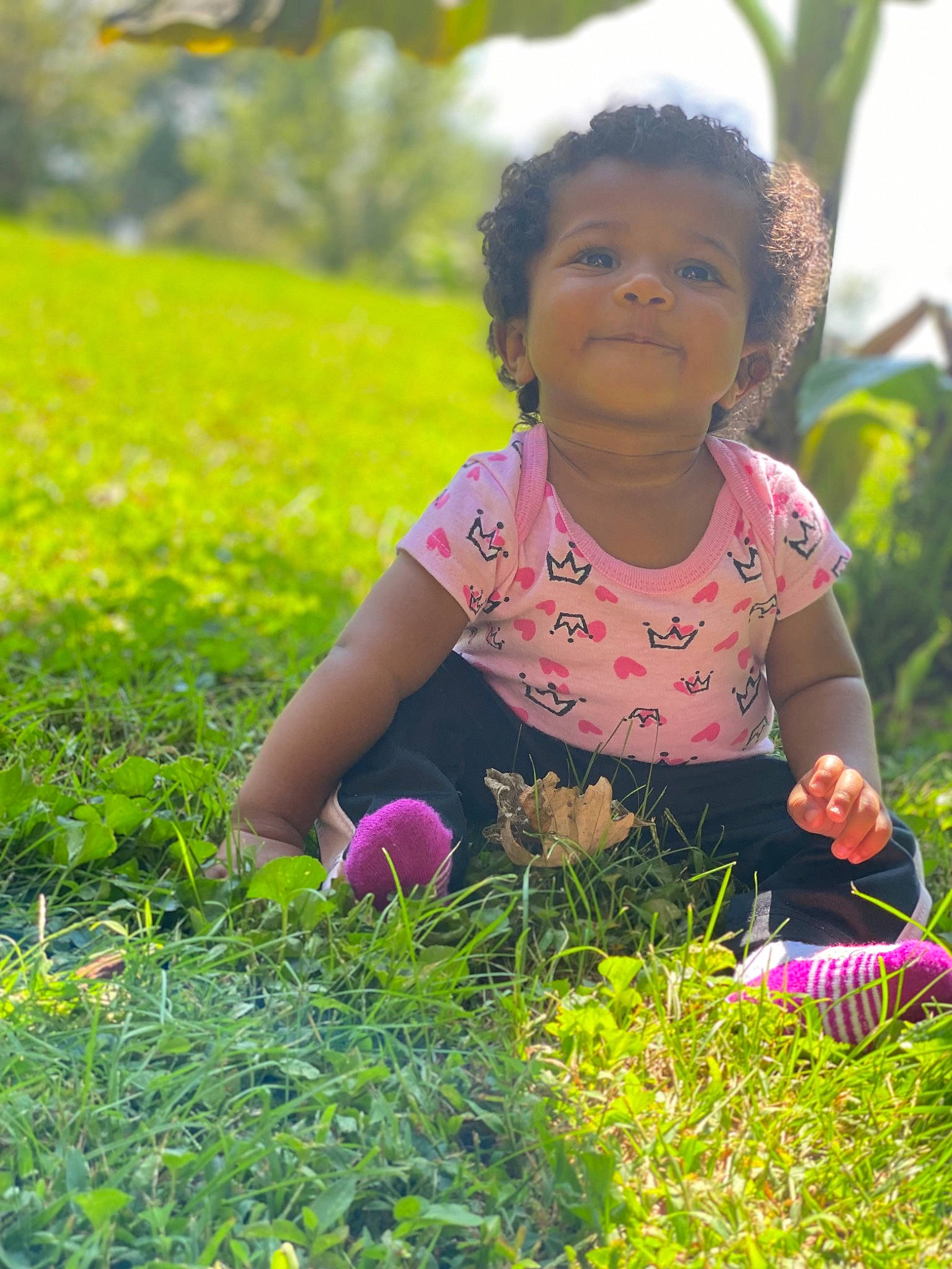 Kaida joined the competition — help win amazing prizes! dress, flower, grass, grassland, green, groundcover, happy, leaf, leisure, morning, natural_environment, people_in_nature, person, plant, rural_area, smile, summer, sunlight, terrestrial_plant, toddler