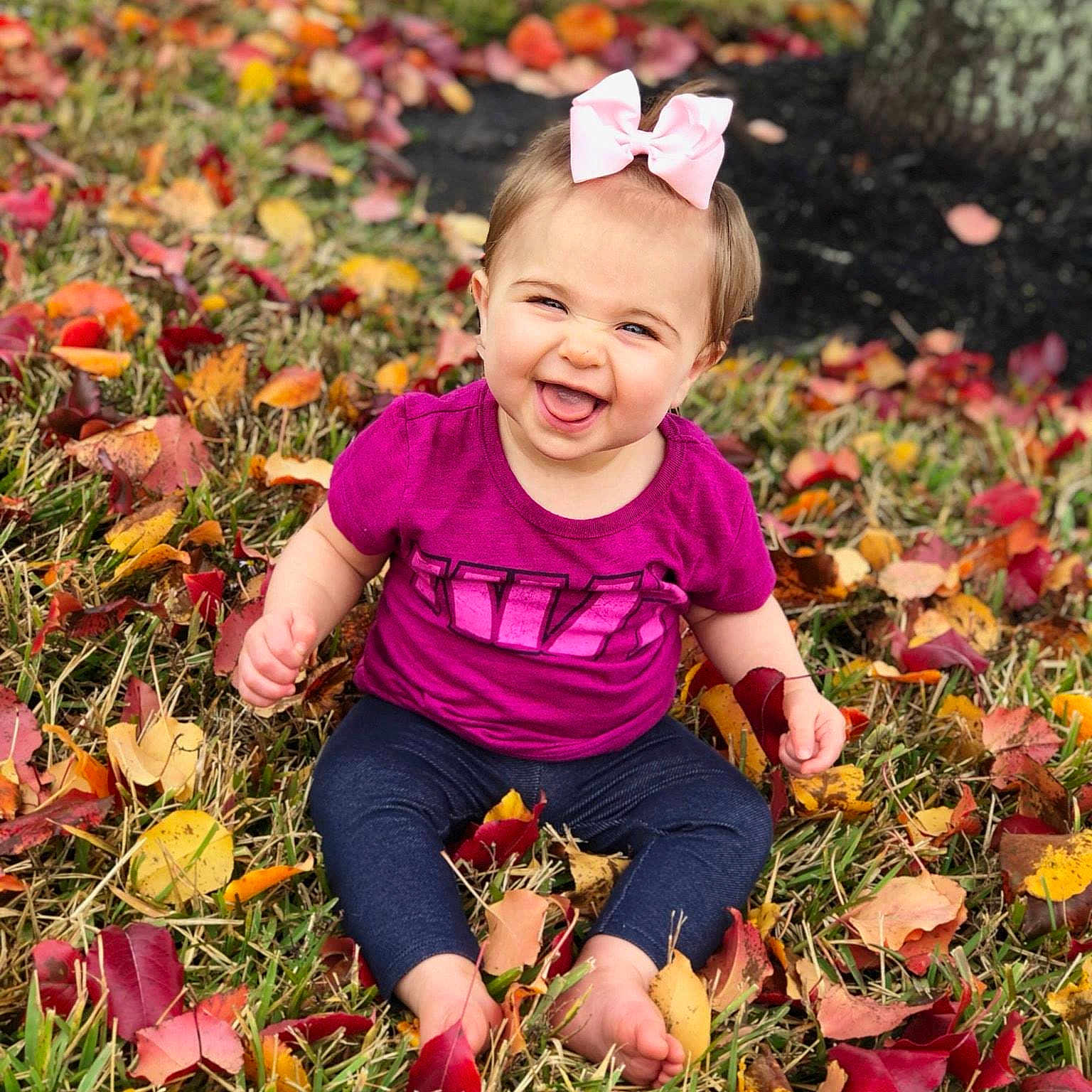 Laura joined the competition — help win amazing prizes! autumn, child, flower, flower_arranging, flowering_plant, fun, girl, grass, happiness, infant, joy, leaf, person, petal, plant, play, portrait_photography, smile, spring, toddler