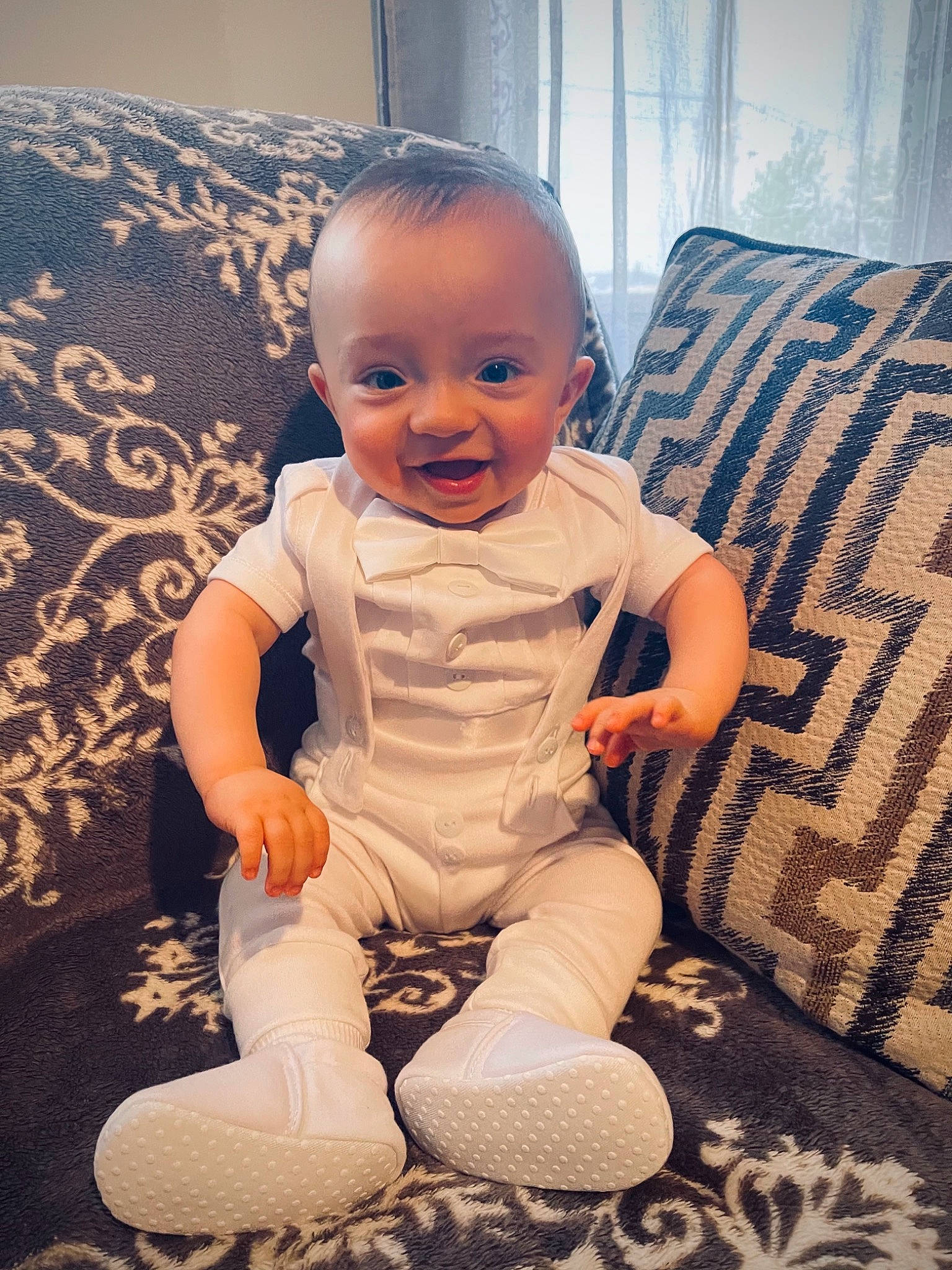 Olivier joined the competition — help win amazing prizes! baby, baby_toddler_clothing, cheek, child, comfort, cool, couch, eye, finger, flash_photography, floor, flooring, happy, head, people, person, skin, sleeve, smile, toddler