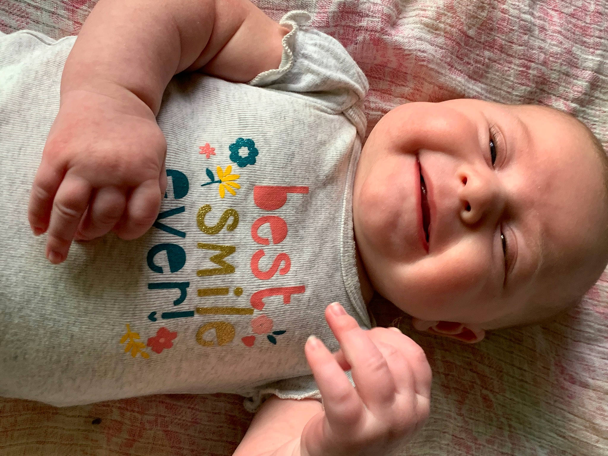 Lena is registered to the contest to win money with this photo: baby, child, finger, hand, joy, person, toddler